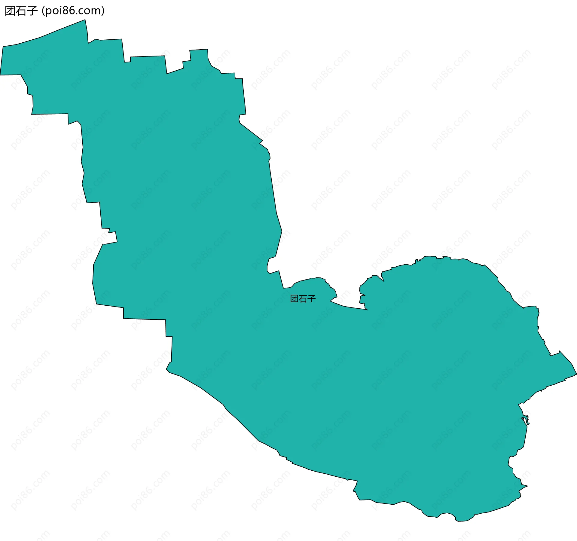 团石子边界地图