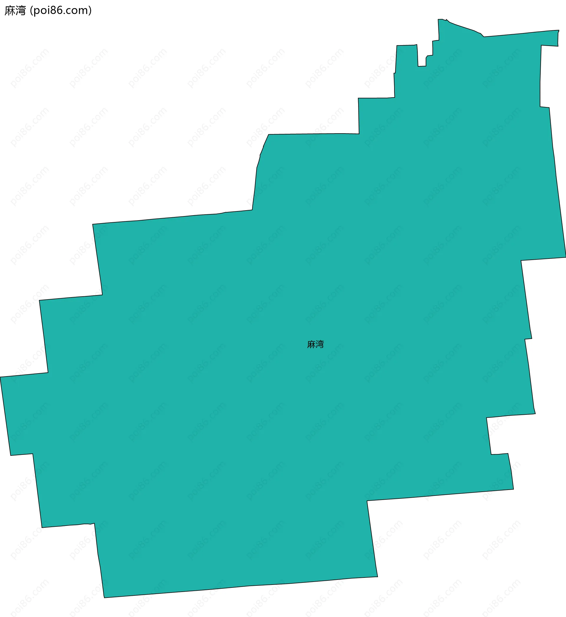 麻湾边界地图
