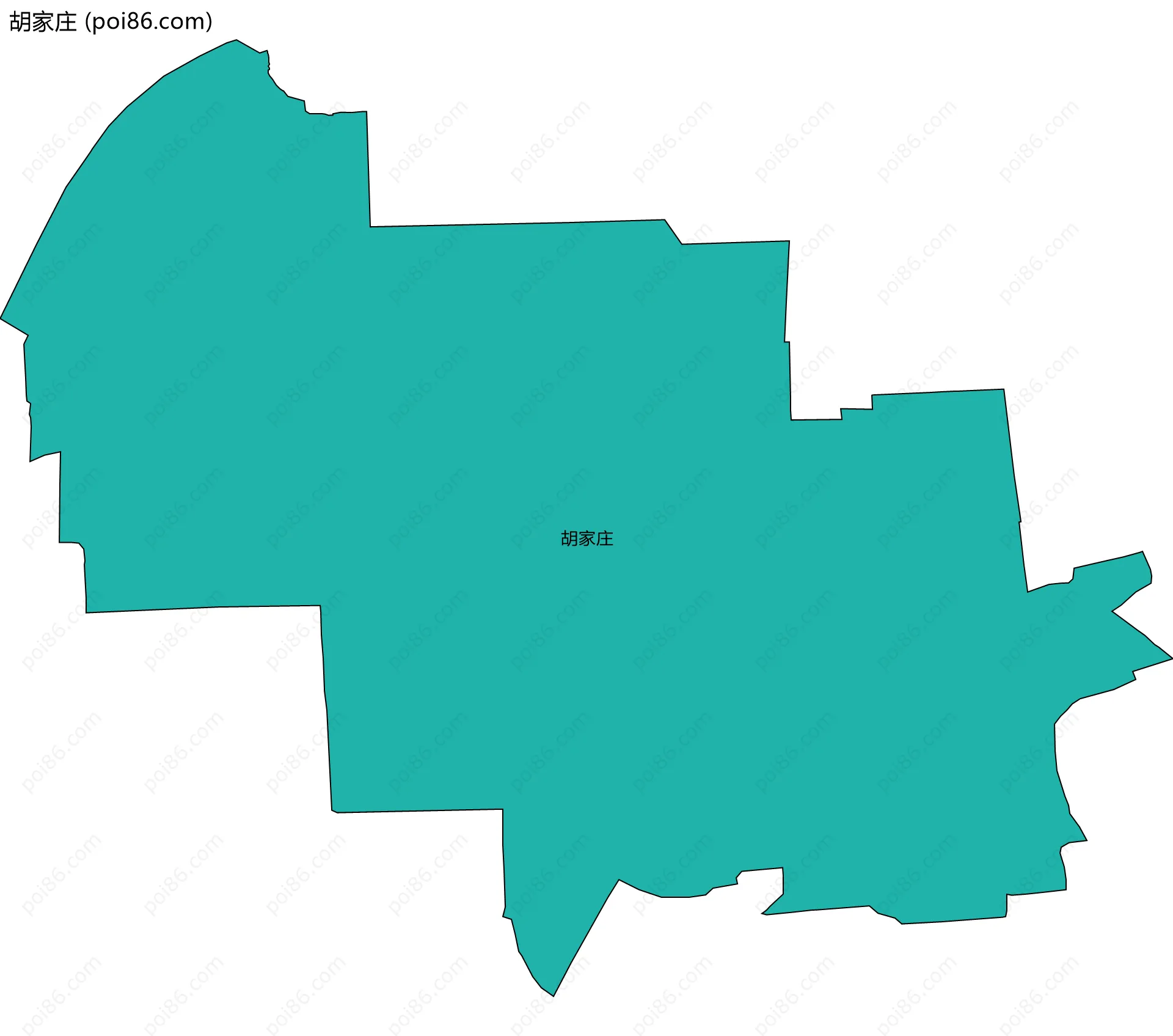 胡家庄边界地图