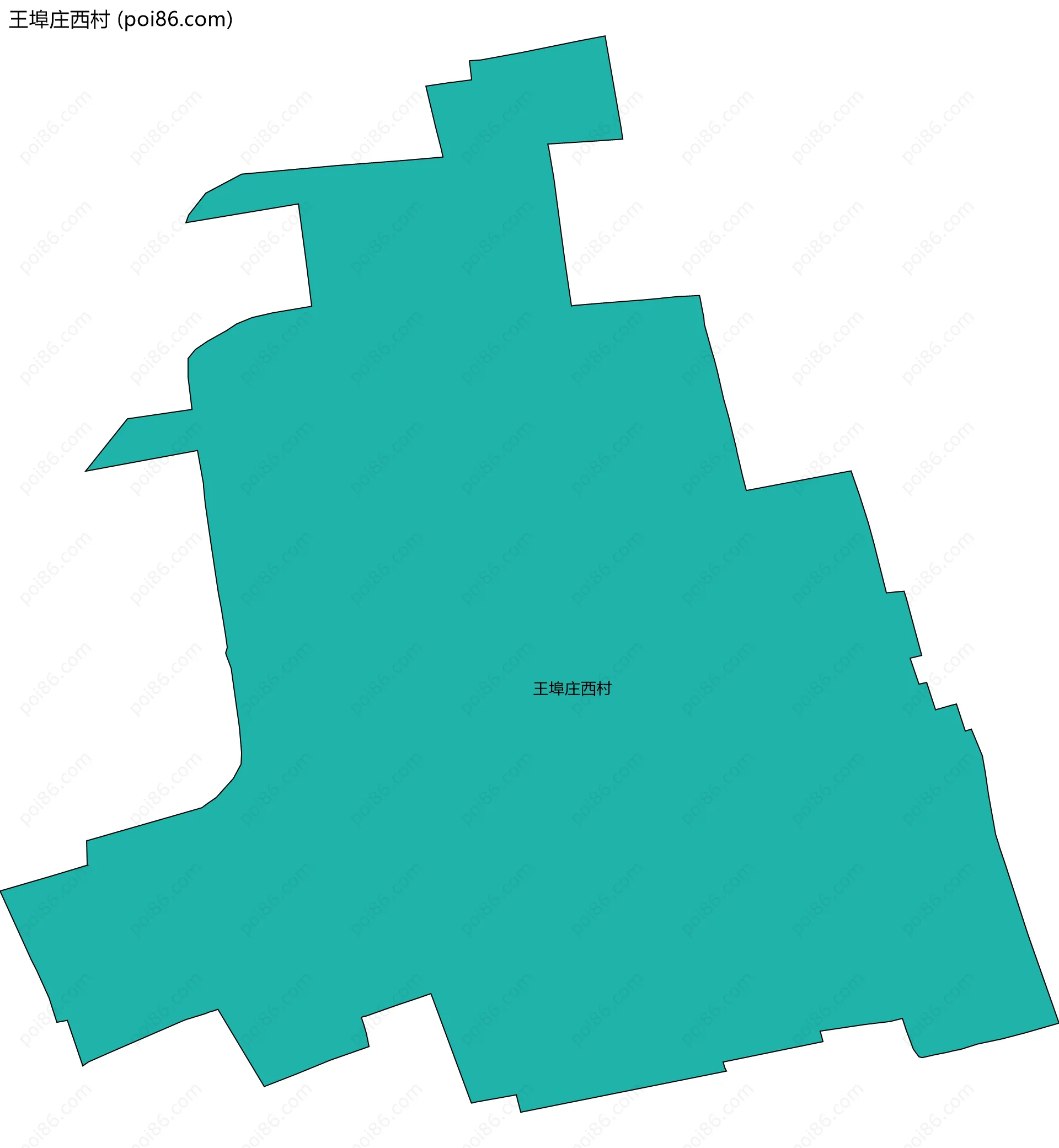 王埠庄西村边界地图