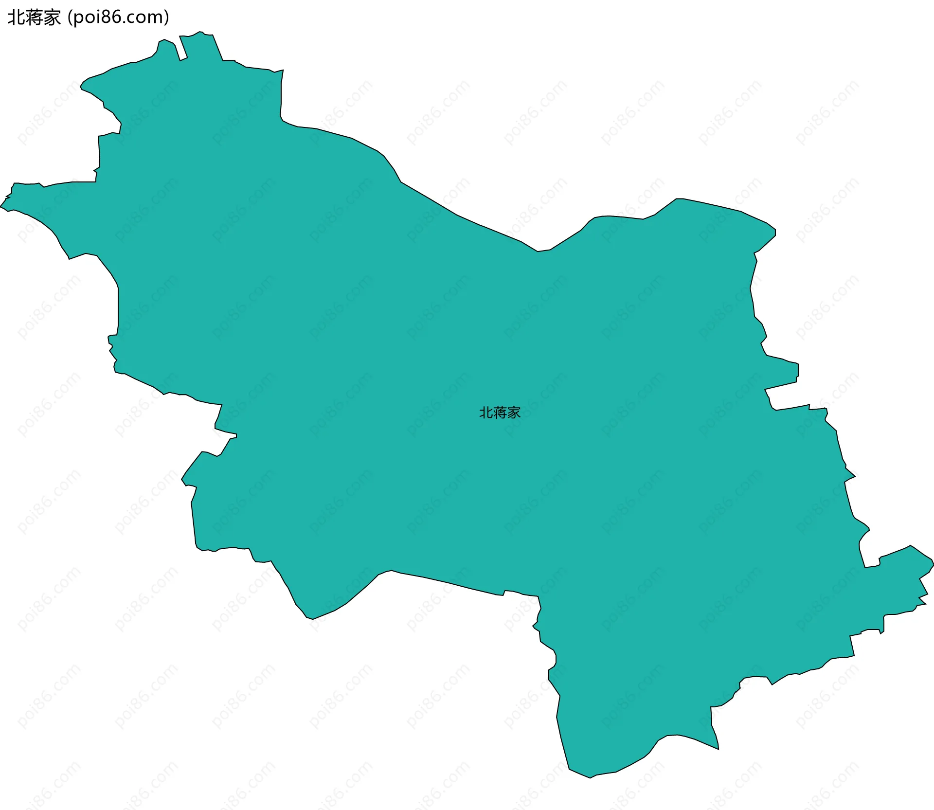 北蒋家边界地图