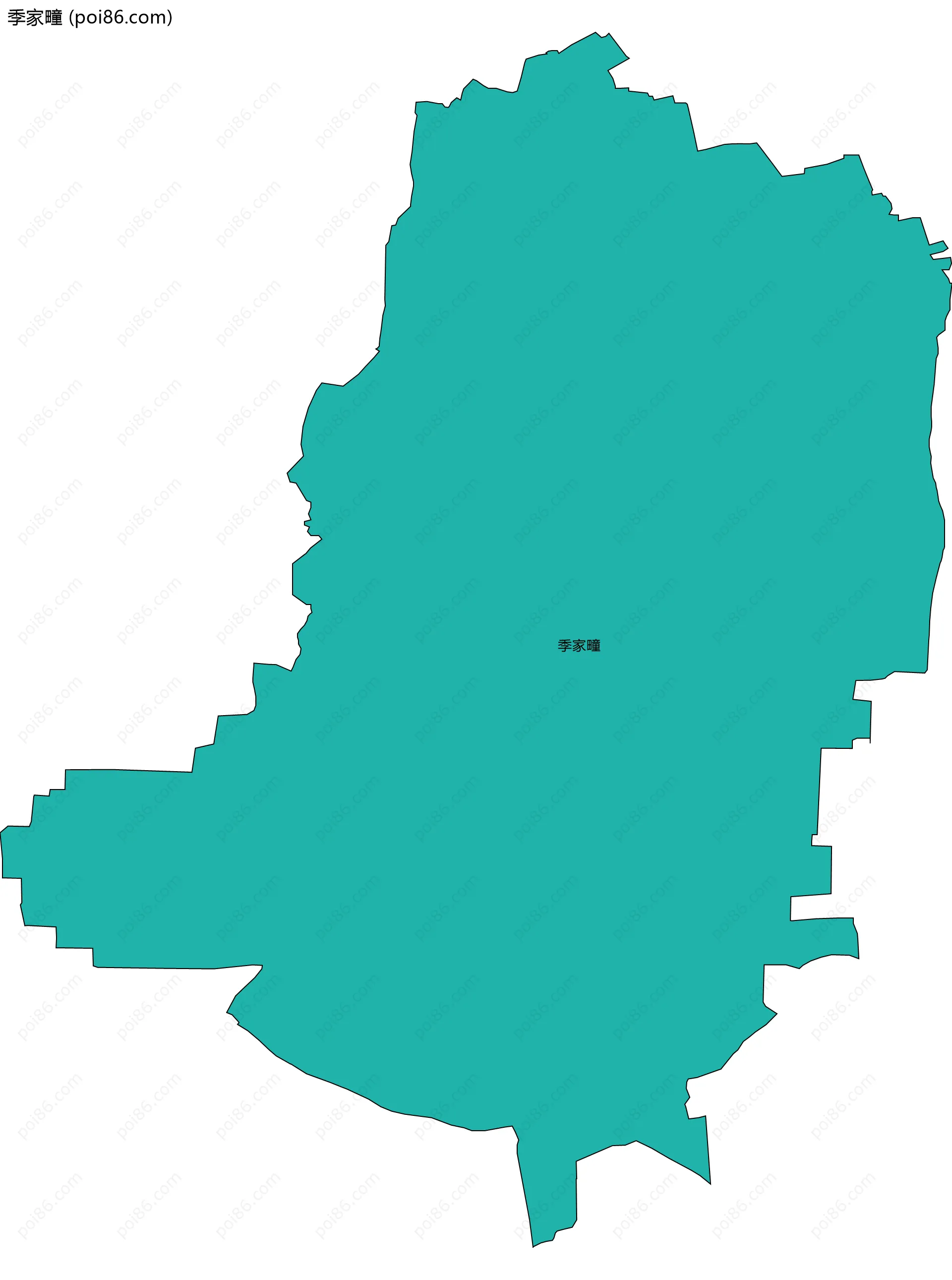 季家疃边界地图