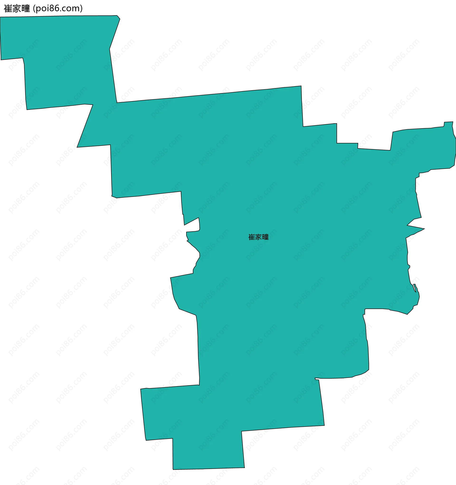 崔家疃边界地图