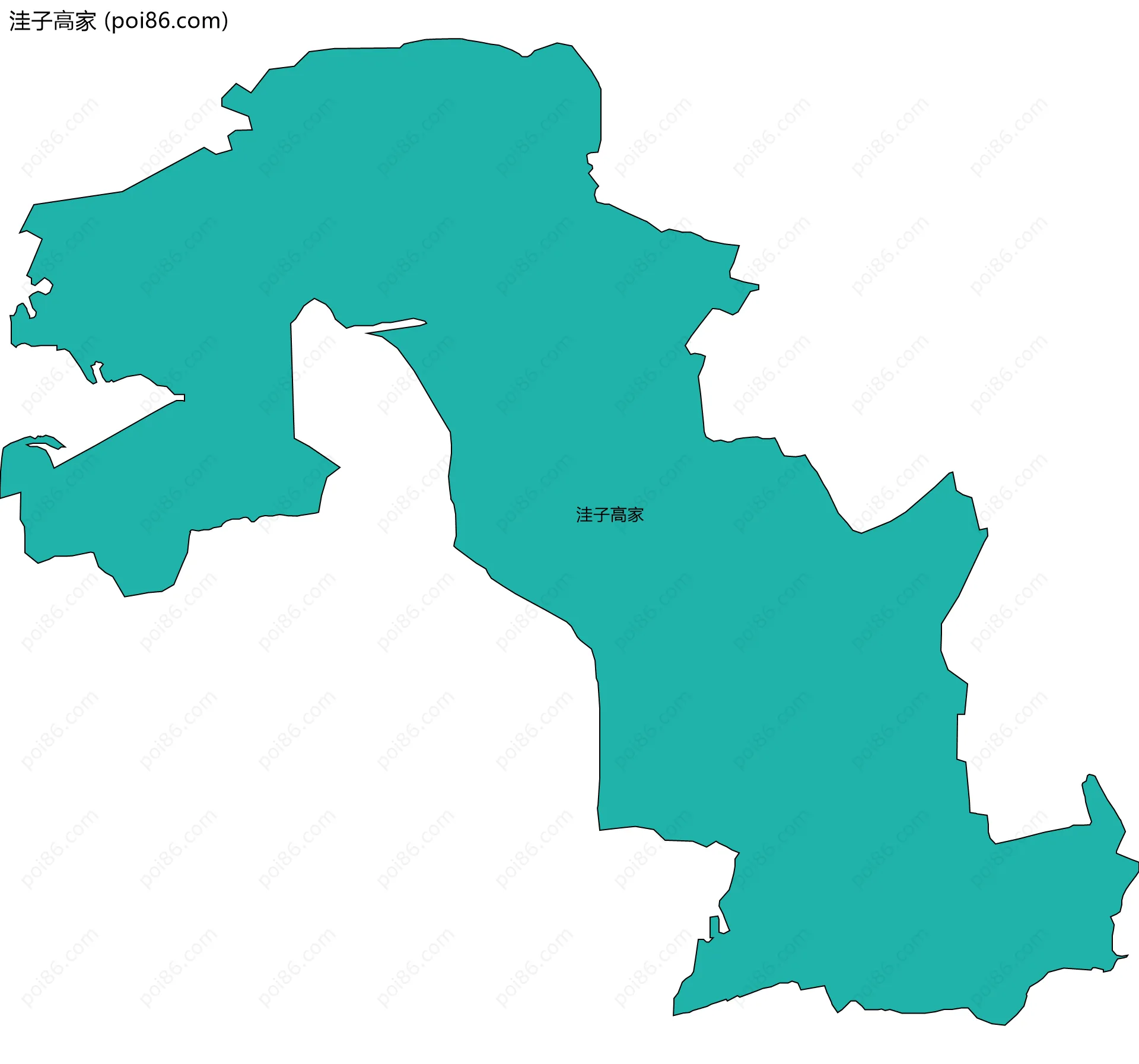 洼子高家边界地图