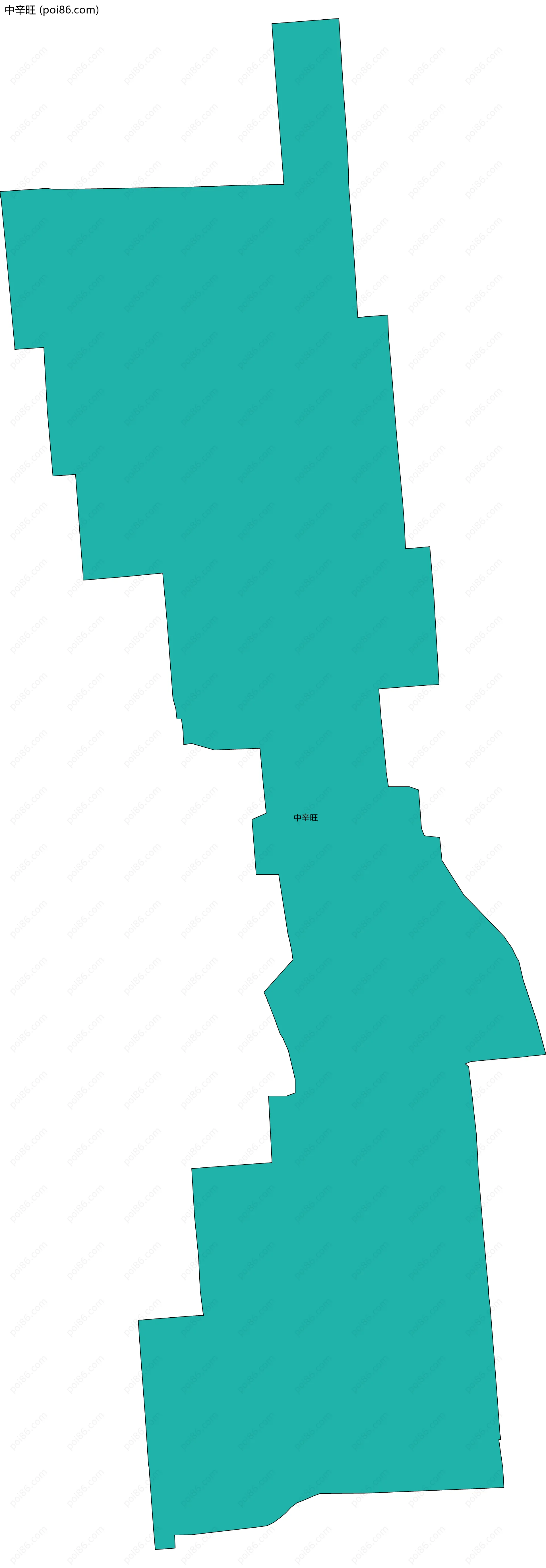 中辛旺边界地图