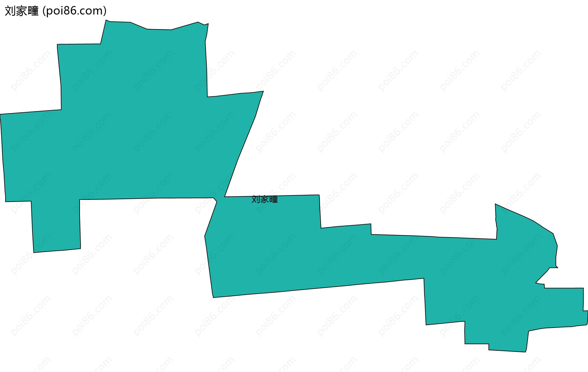 刘家疃边界地图