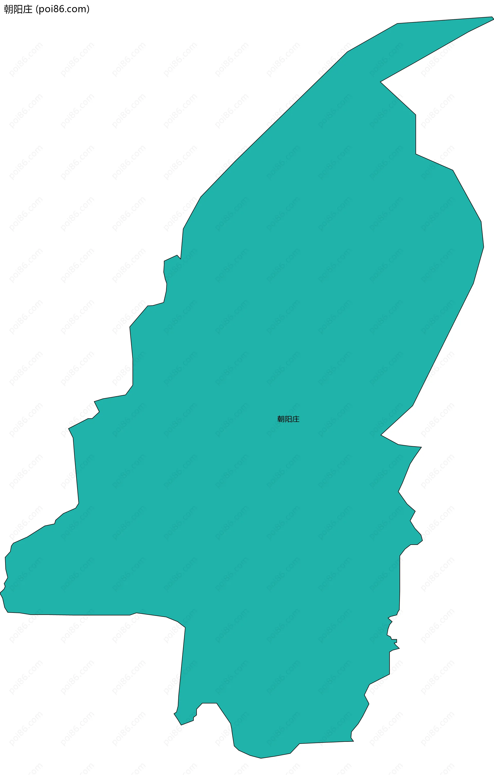 朝阳庄边界地图