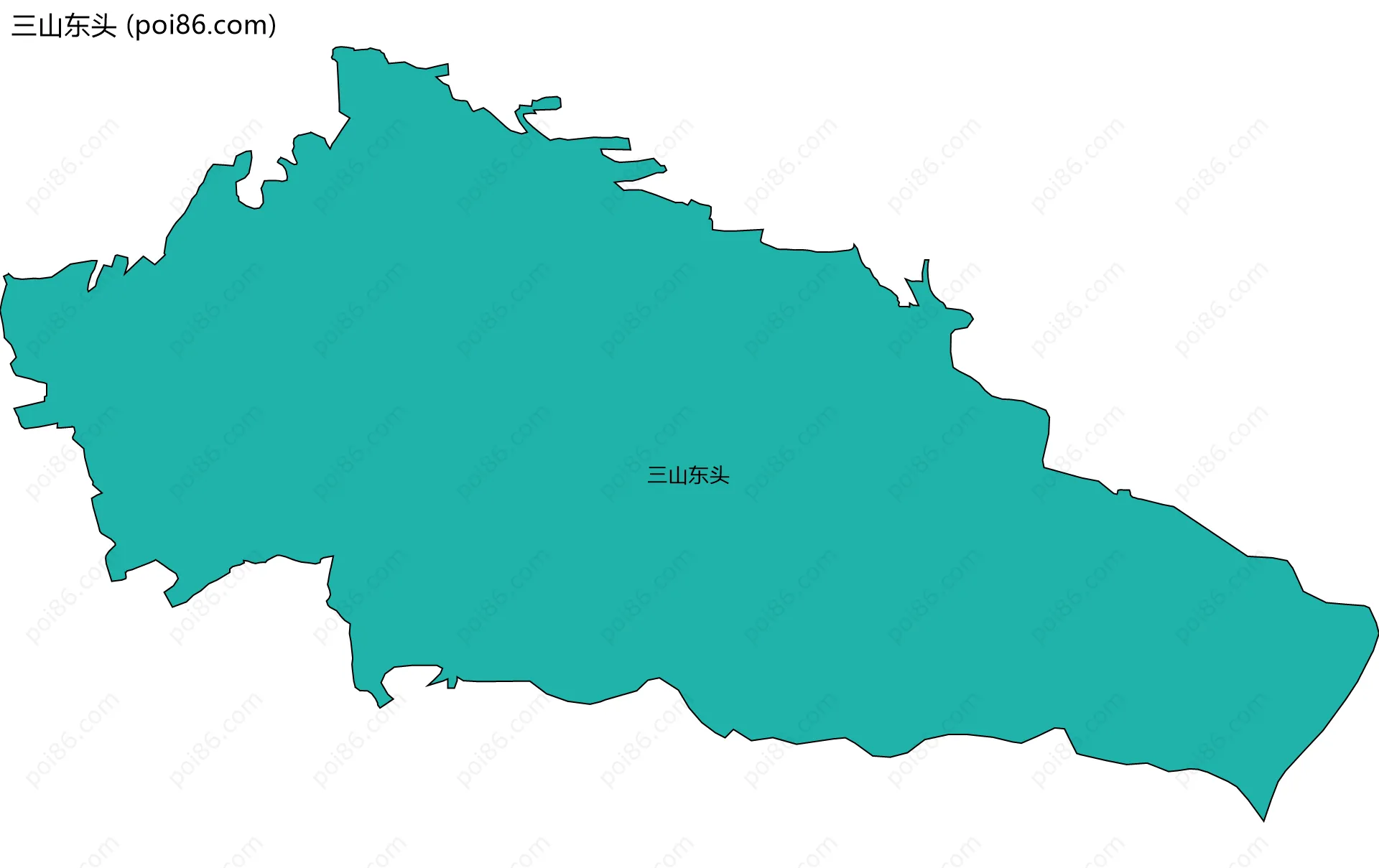 三山东头边界地图