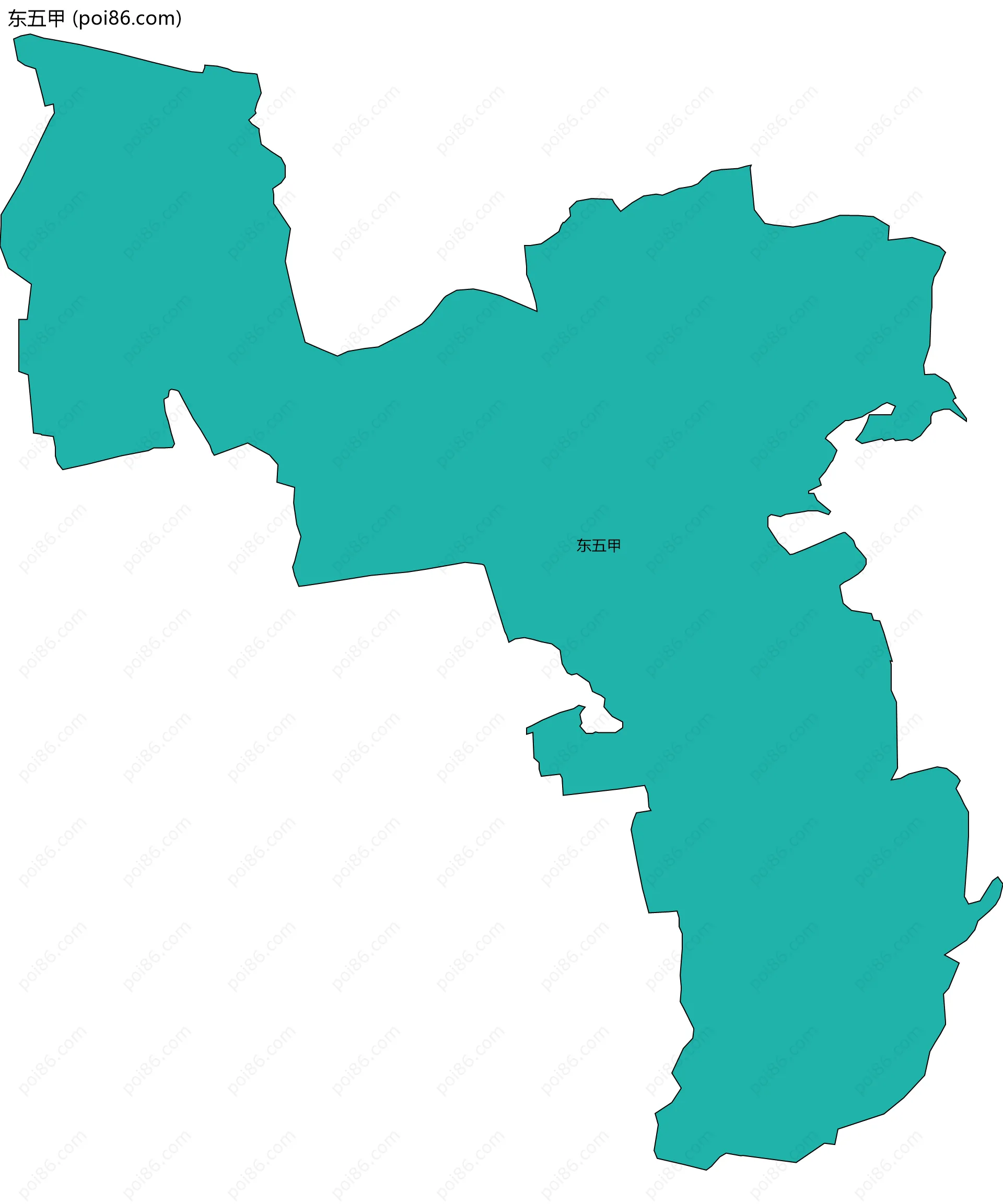 东五甲边界地图