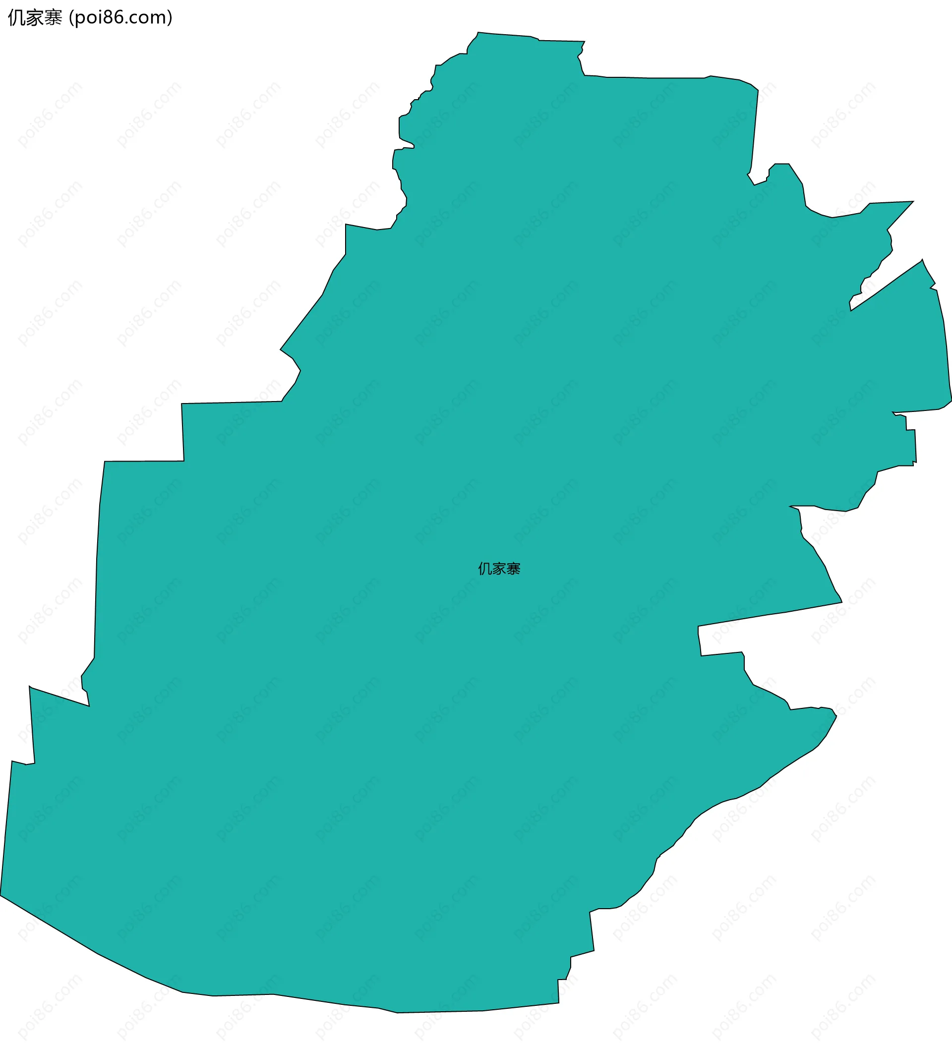 仉家寨边界地图