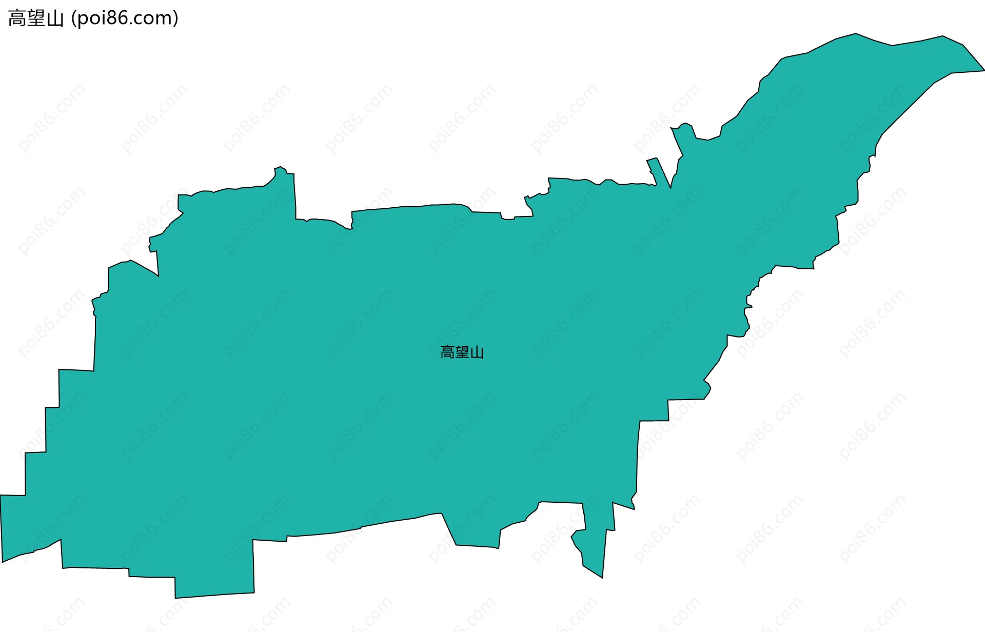 高望山边界地图
