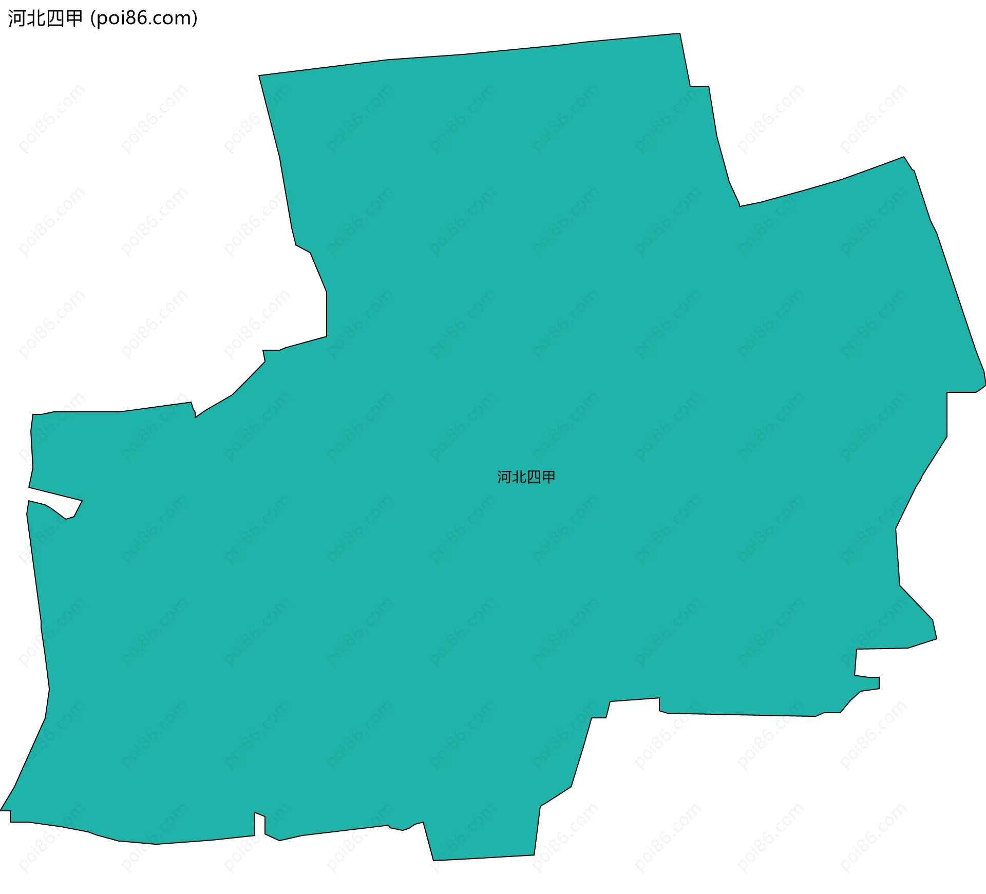 河北四甲边界地图
