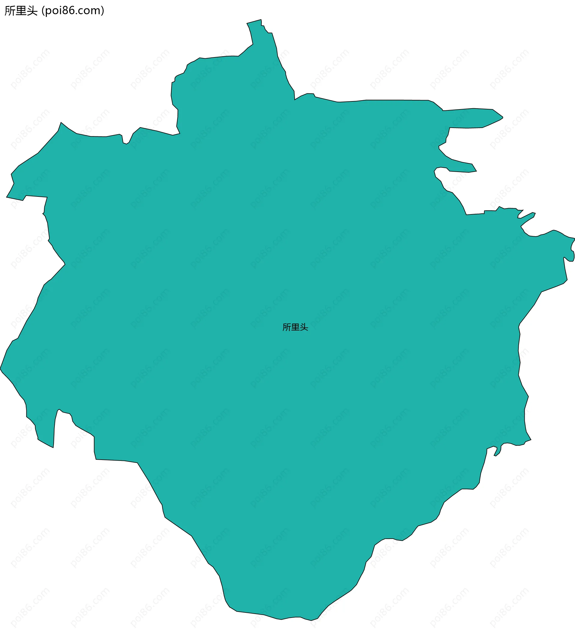 所里头边界地图