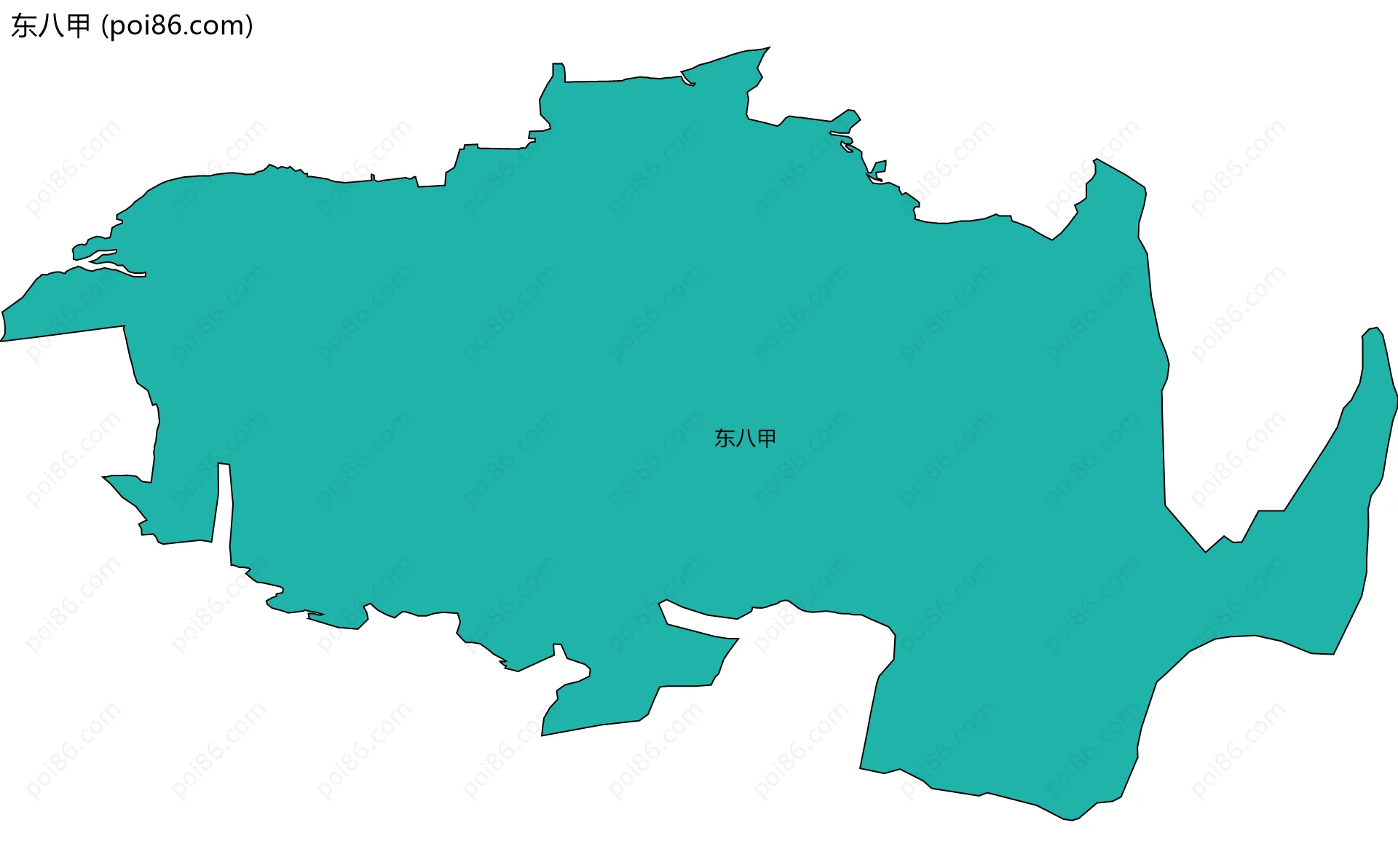 东八甲边界地图