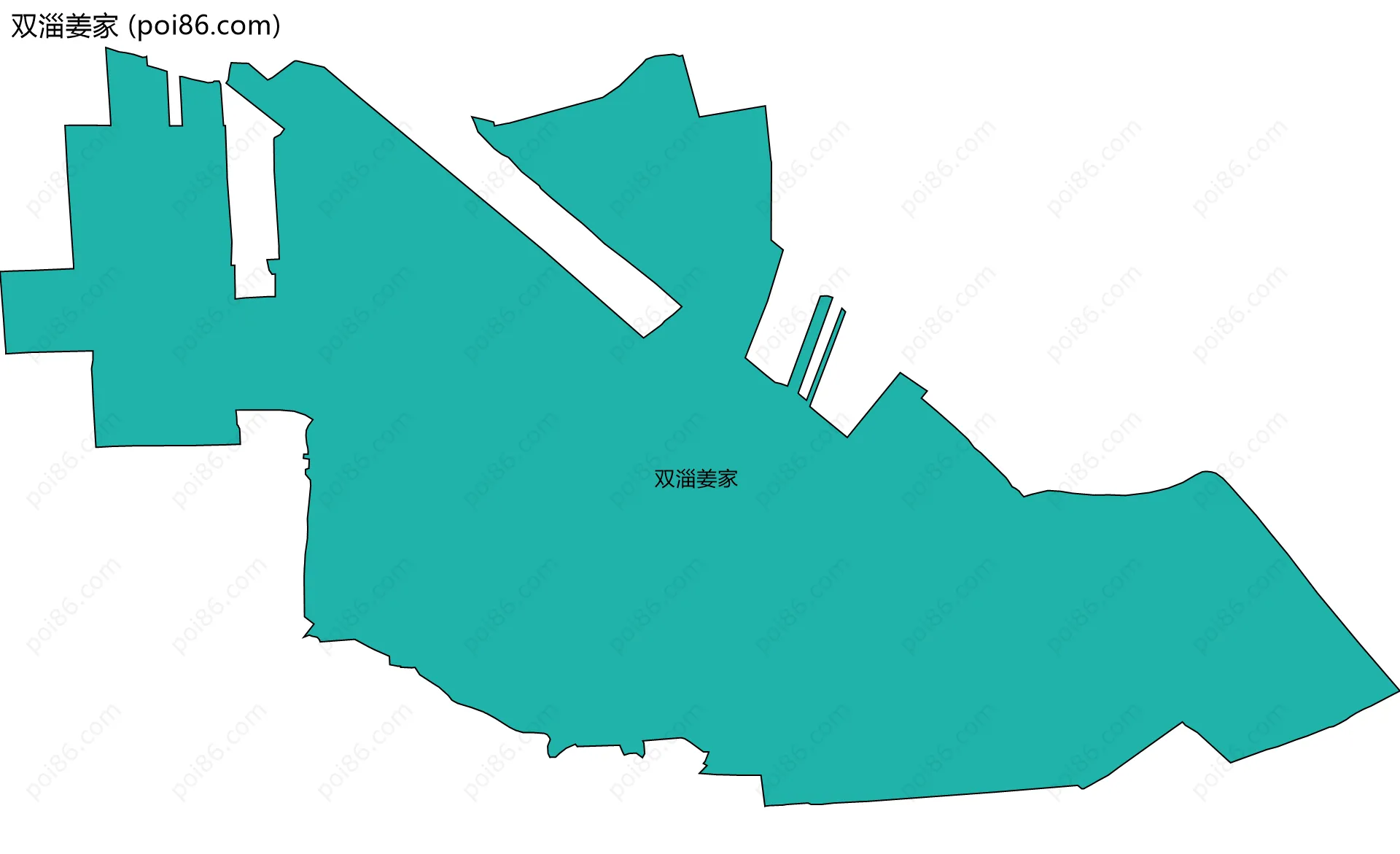 双淄姜家边界地图
