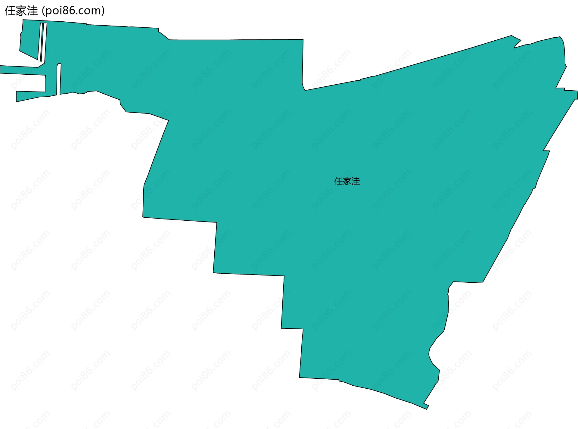 任家洼边界地图