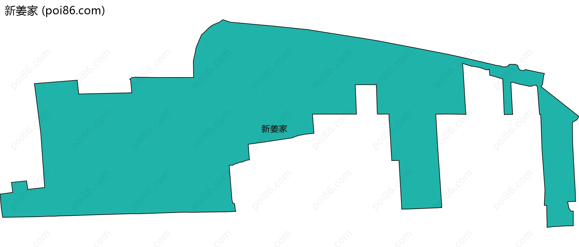 新姜家边界地图