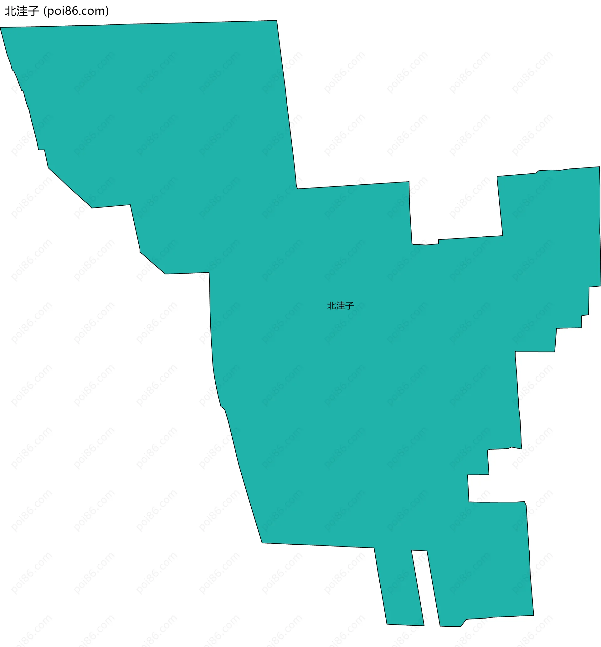 北洼子边界地图