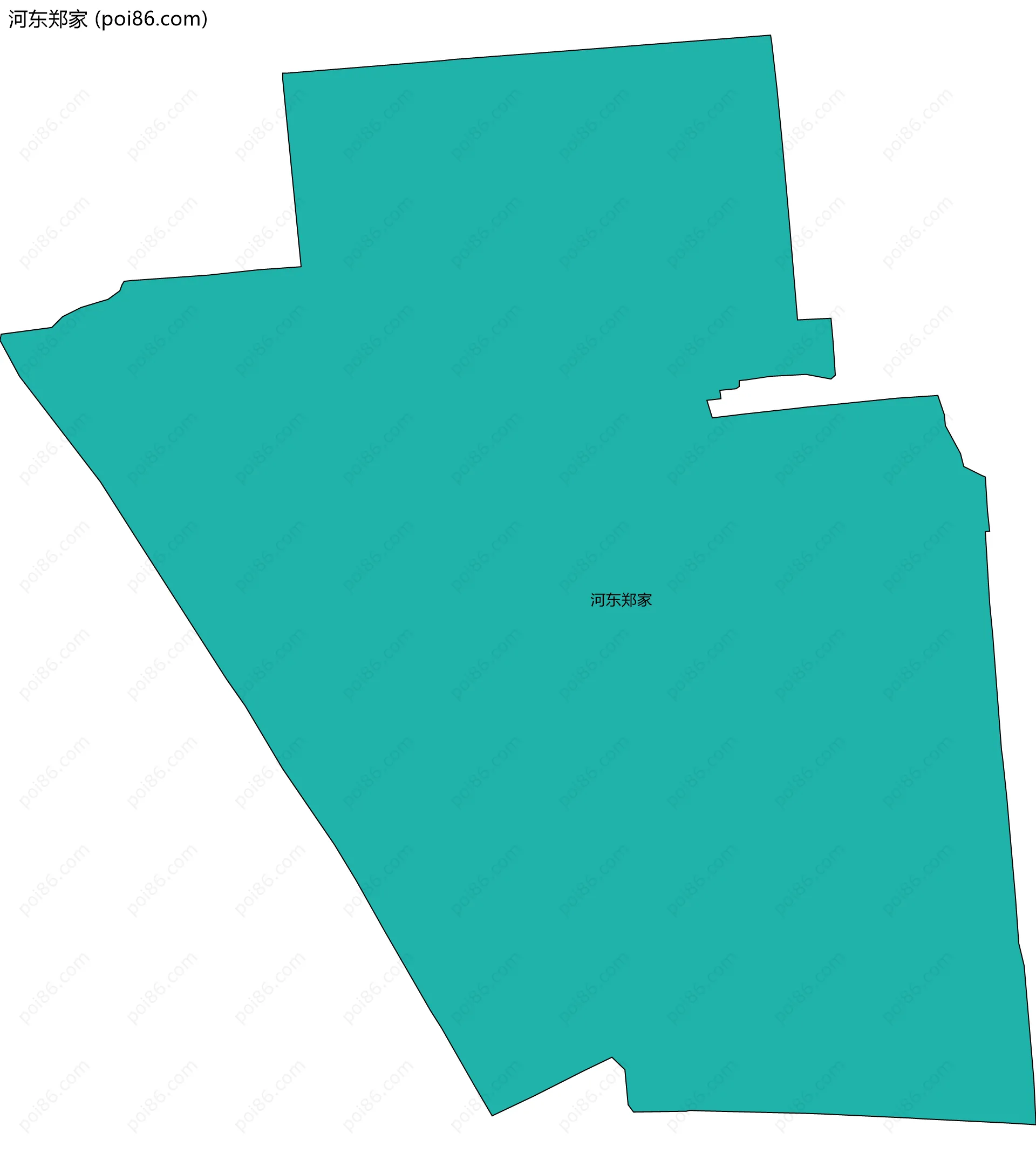 河东郑家边界地图