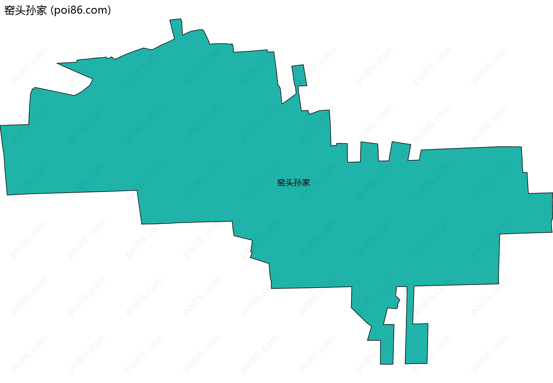 窑头孙家边界地图