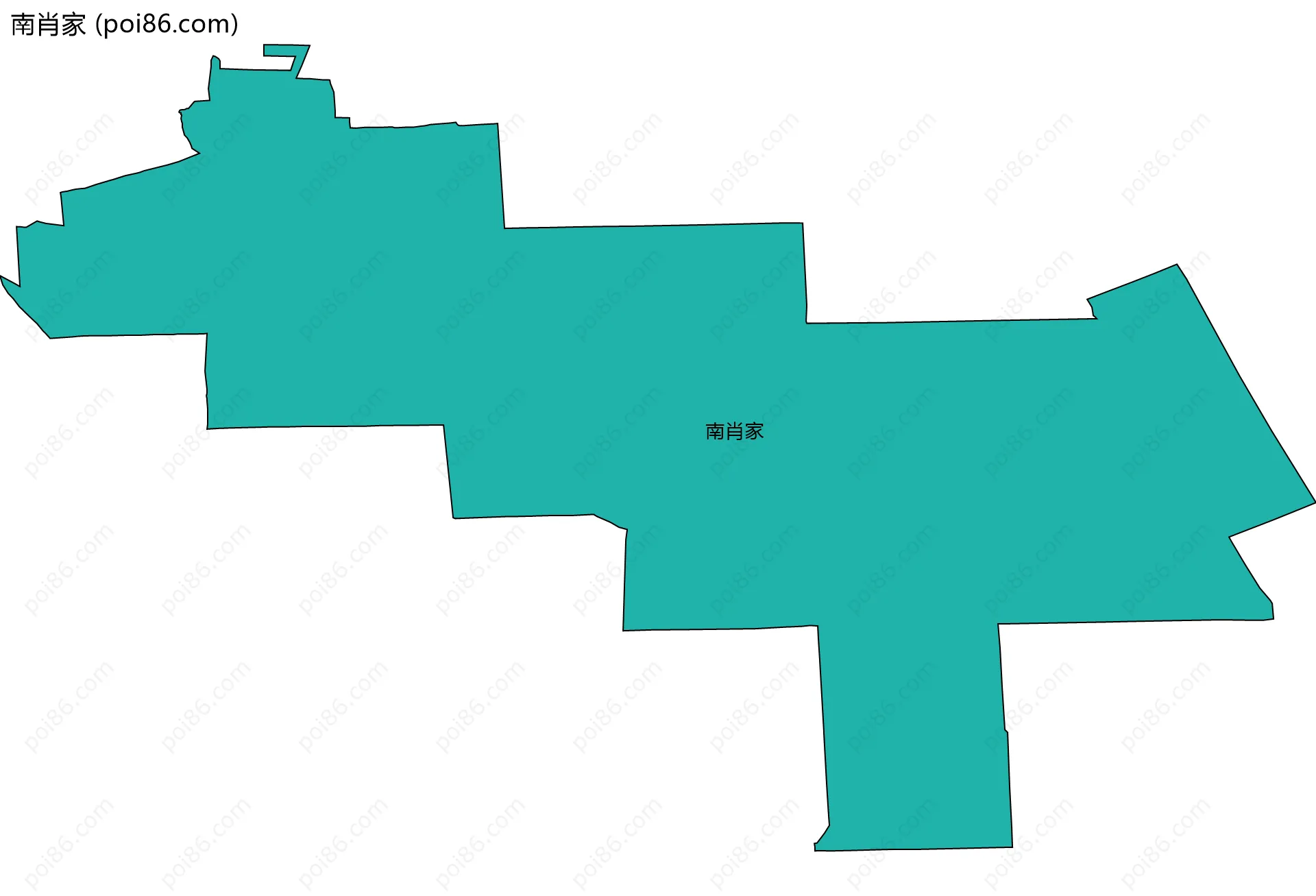 南肖家边界地图