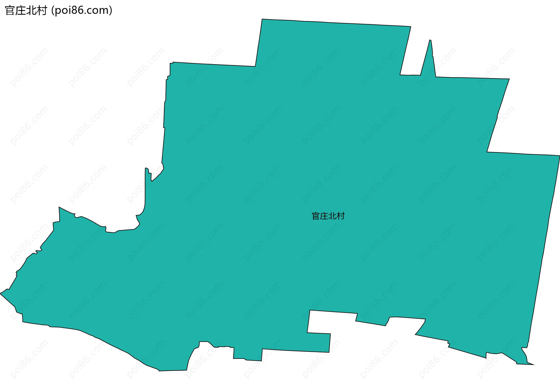 官庄北村边界地图