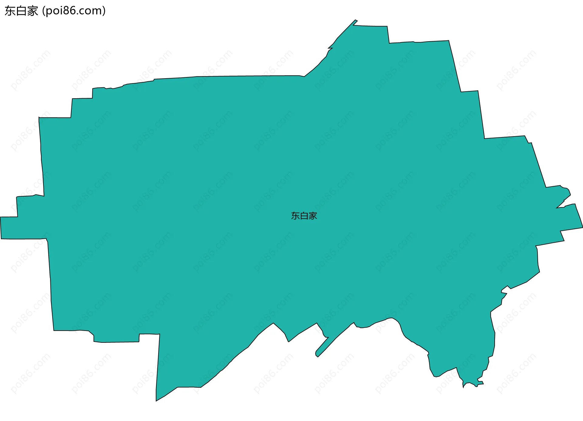 东白家边界地图