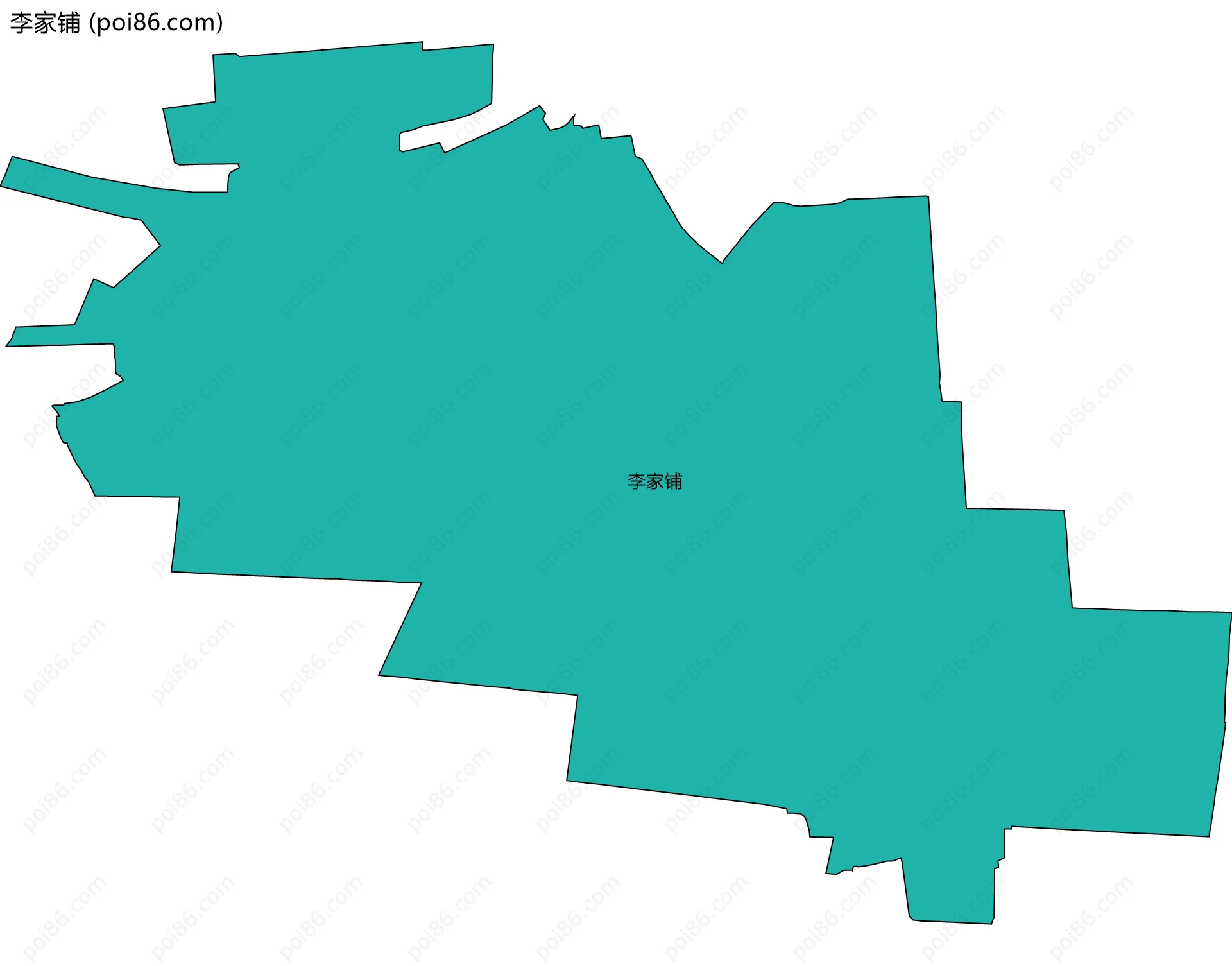 李家铺边界地图