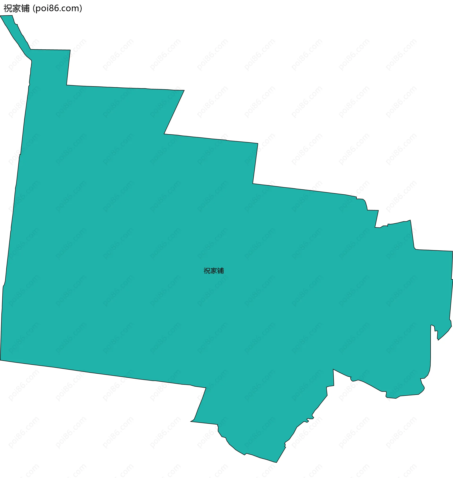 祝家铺边界地图