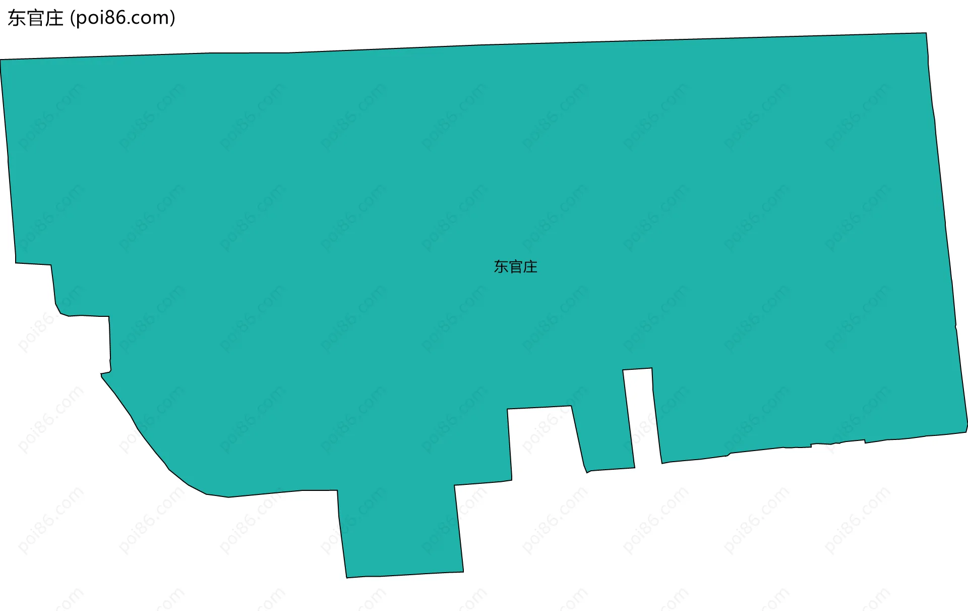 东官庄边界地图