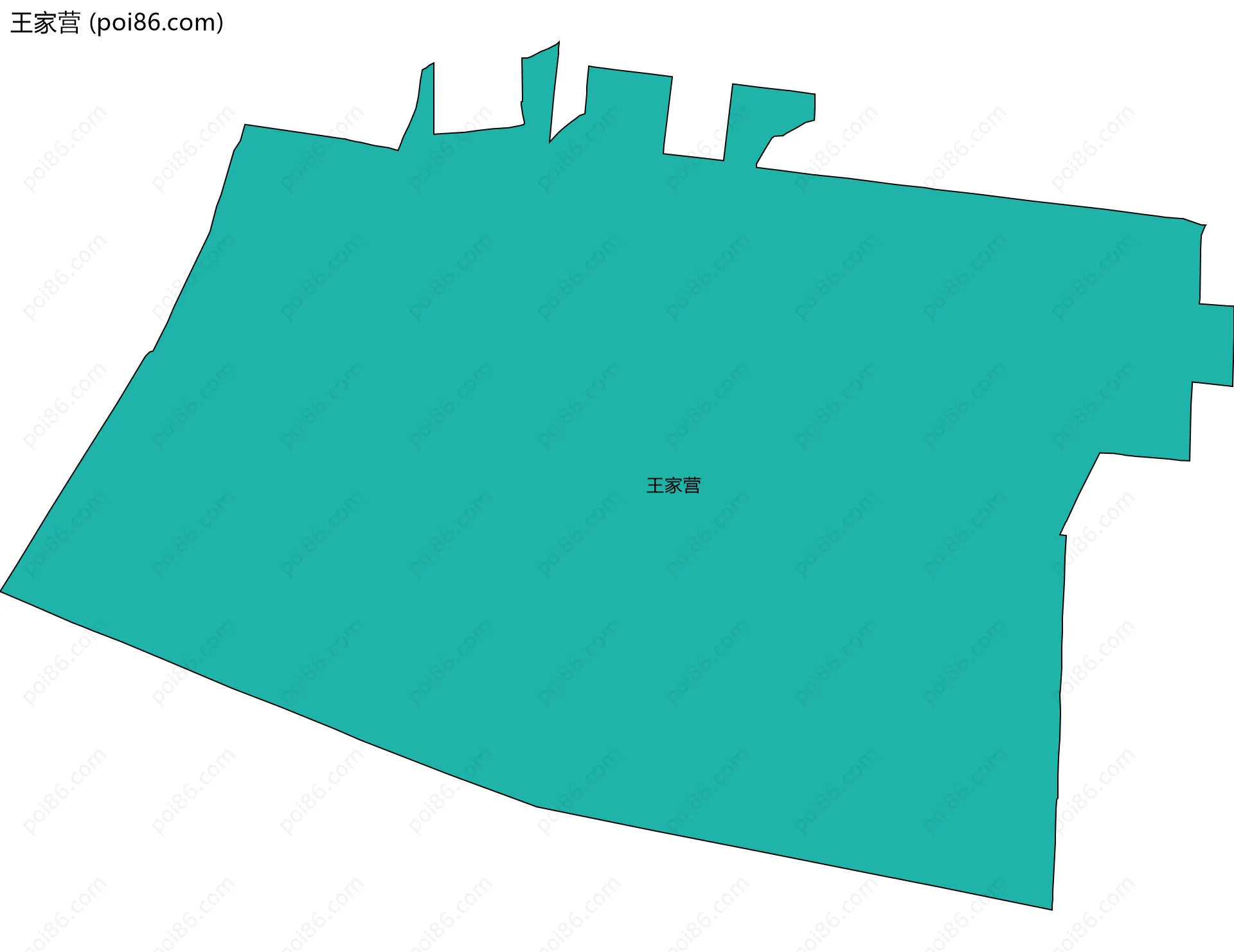王家营边界地图