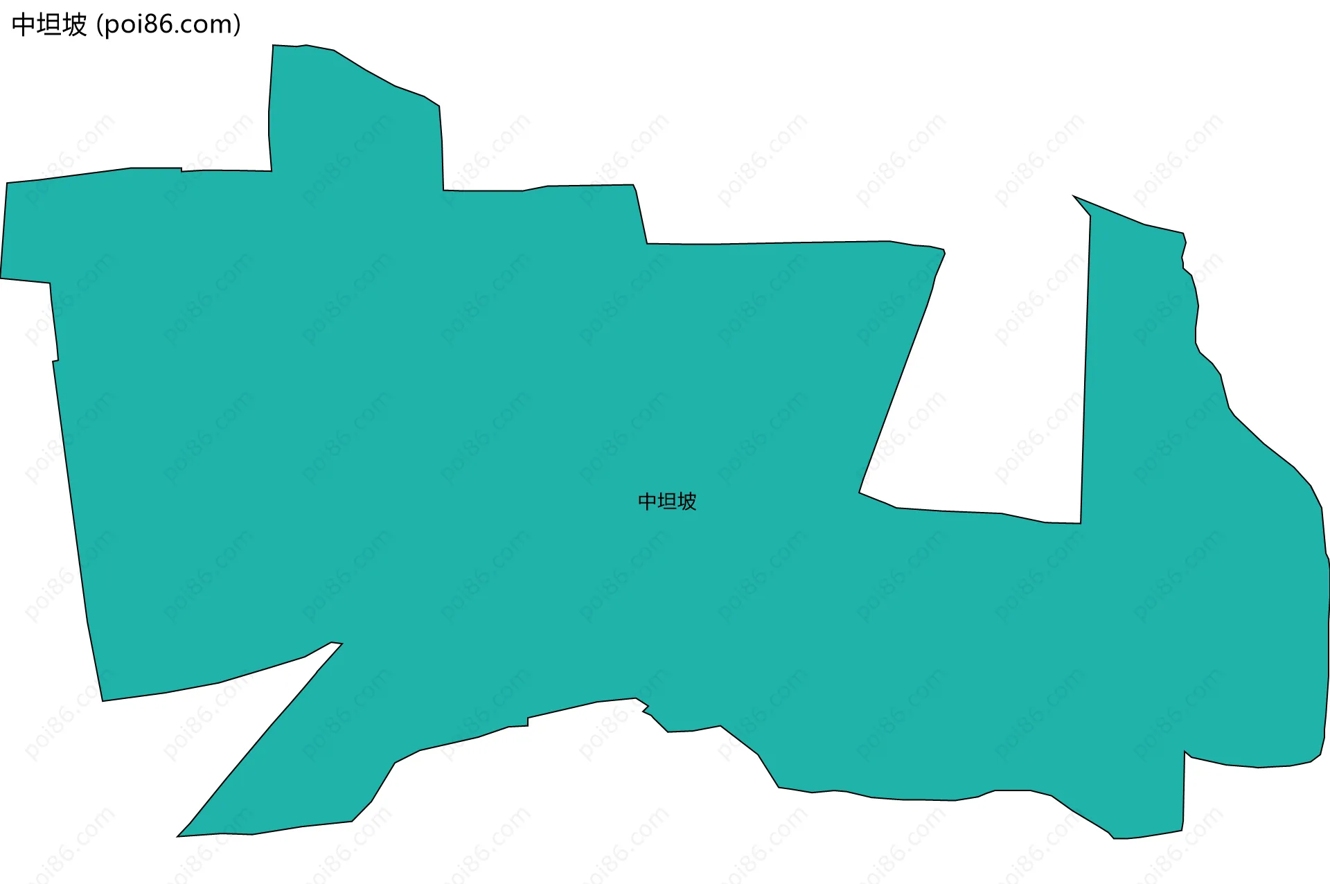 中坦坡边界地图