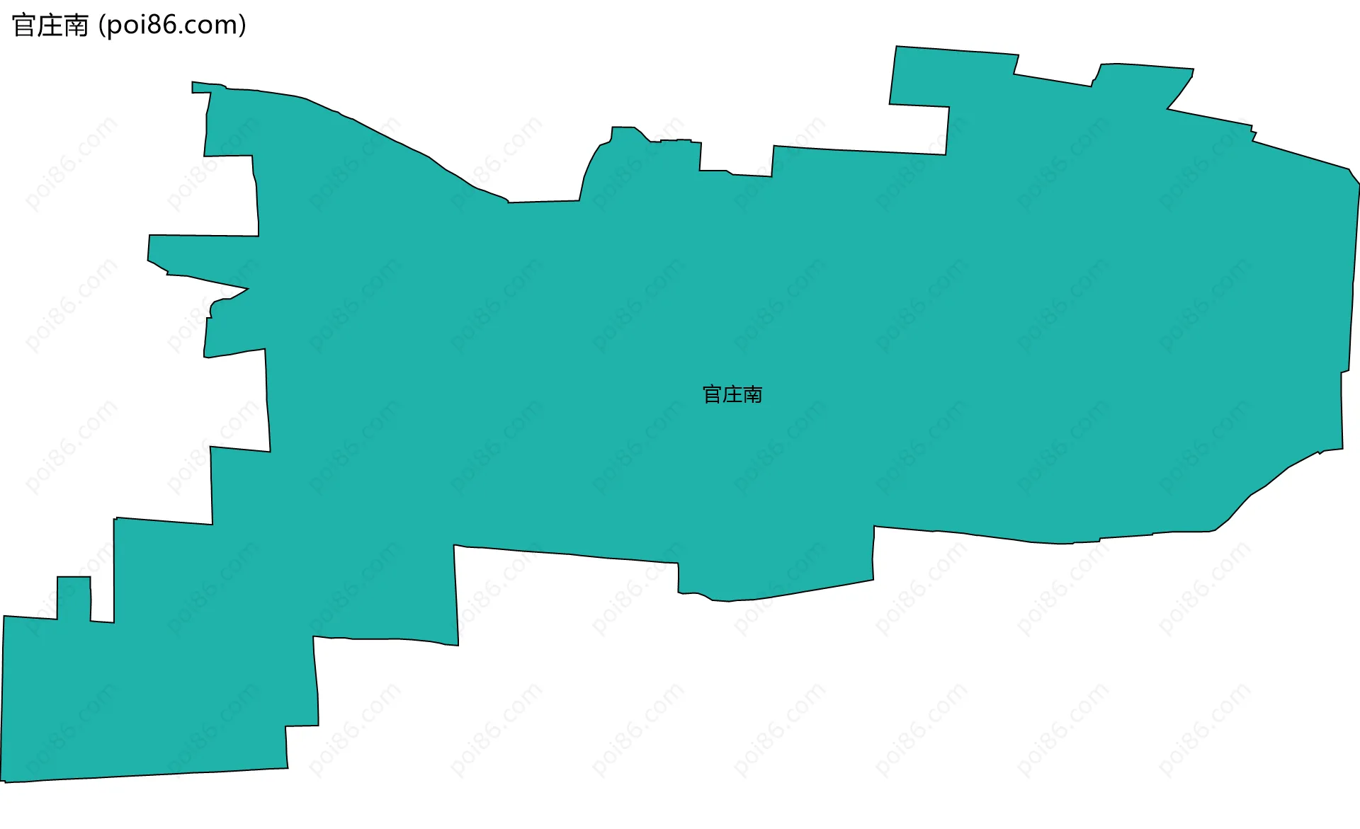 官庄南边界地图