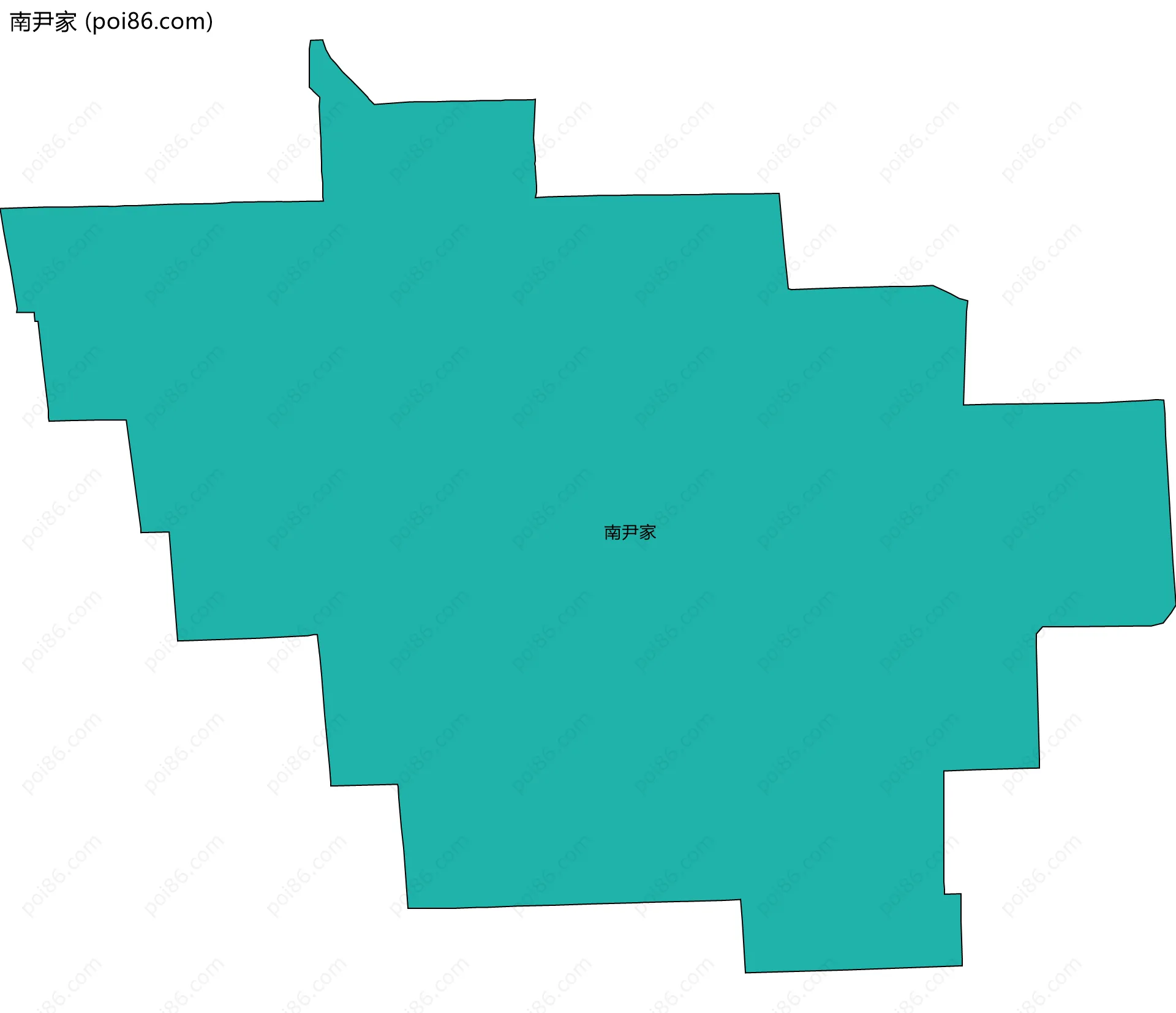 南尹家边界地图