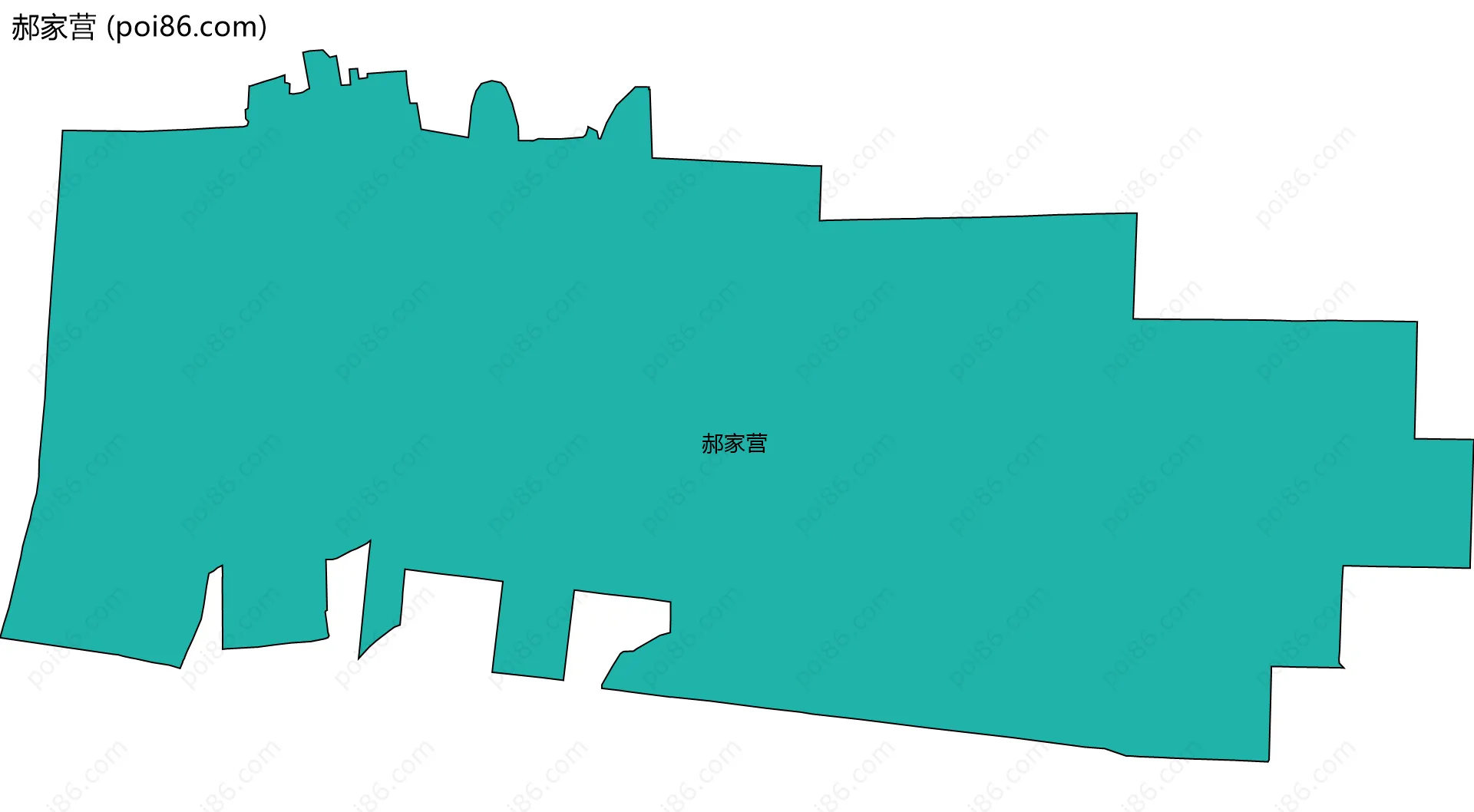 郝家营边界地图