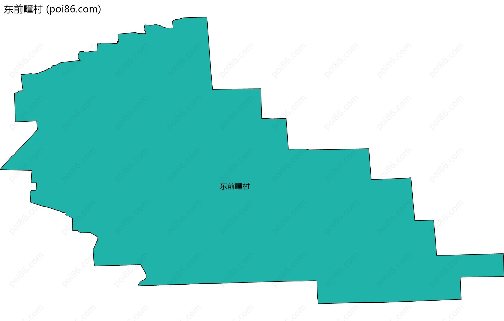 东前疃村边界地图