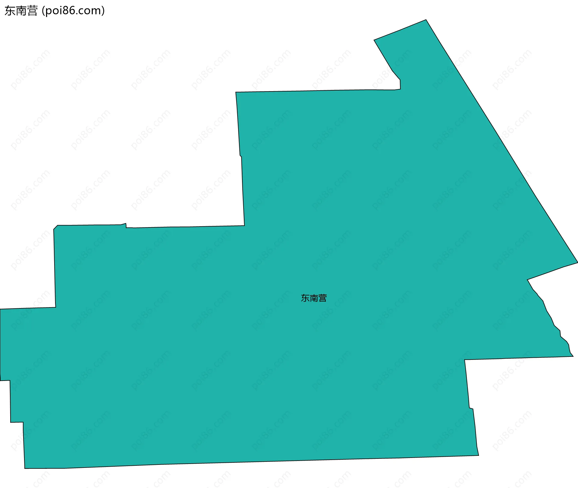 东南营边界地图