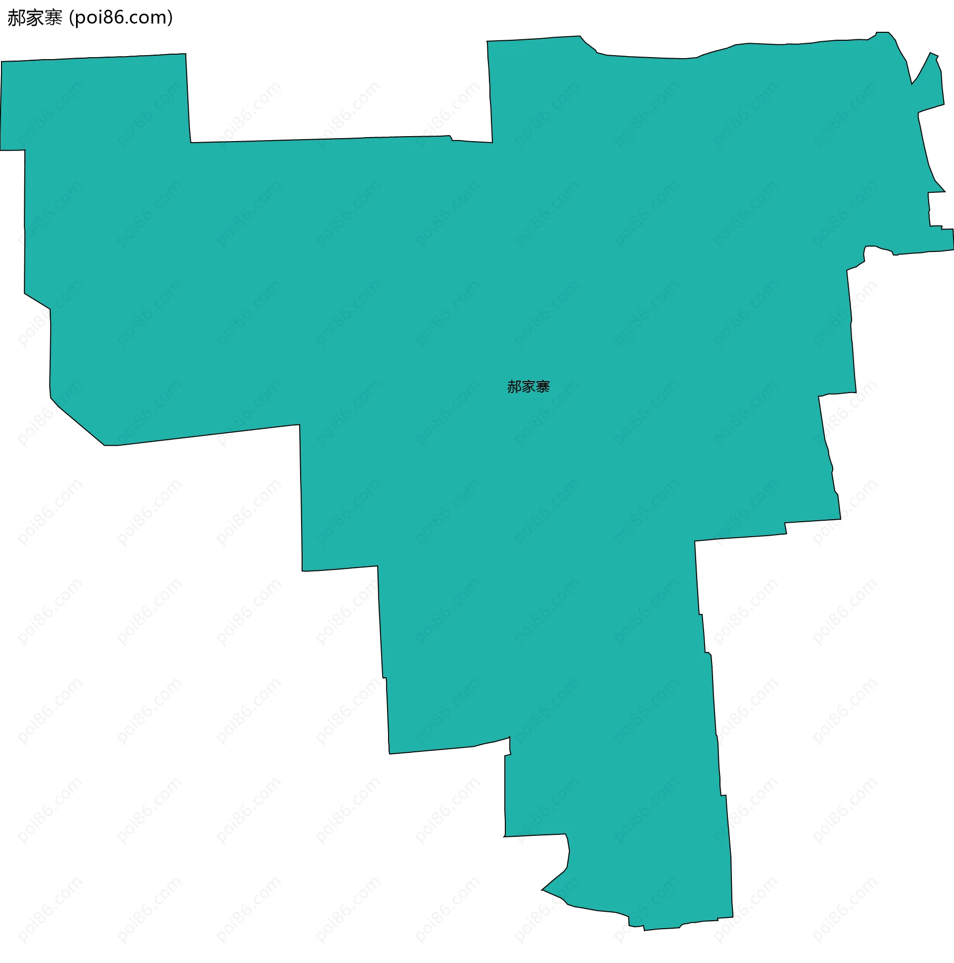 郝家寨边界地图