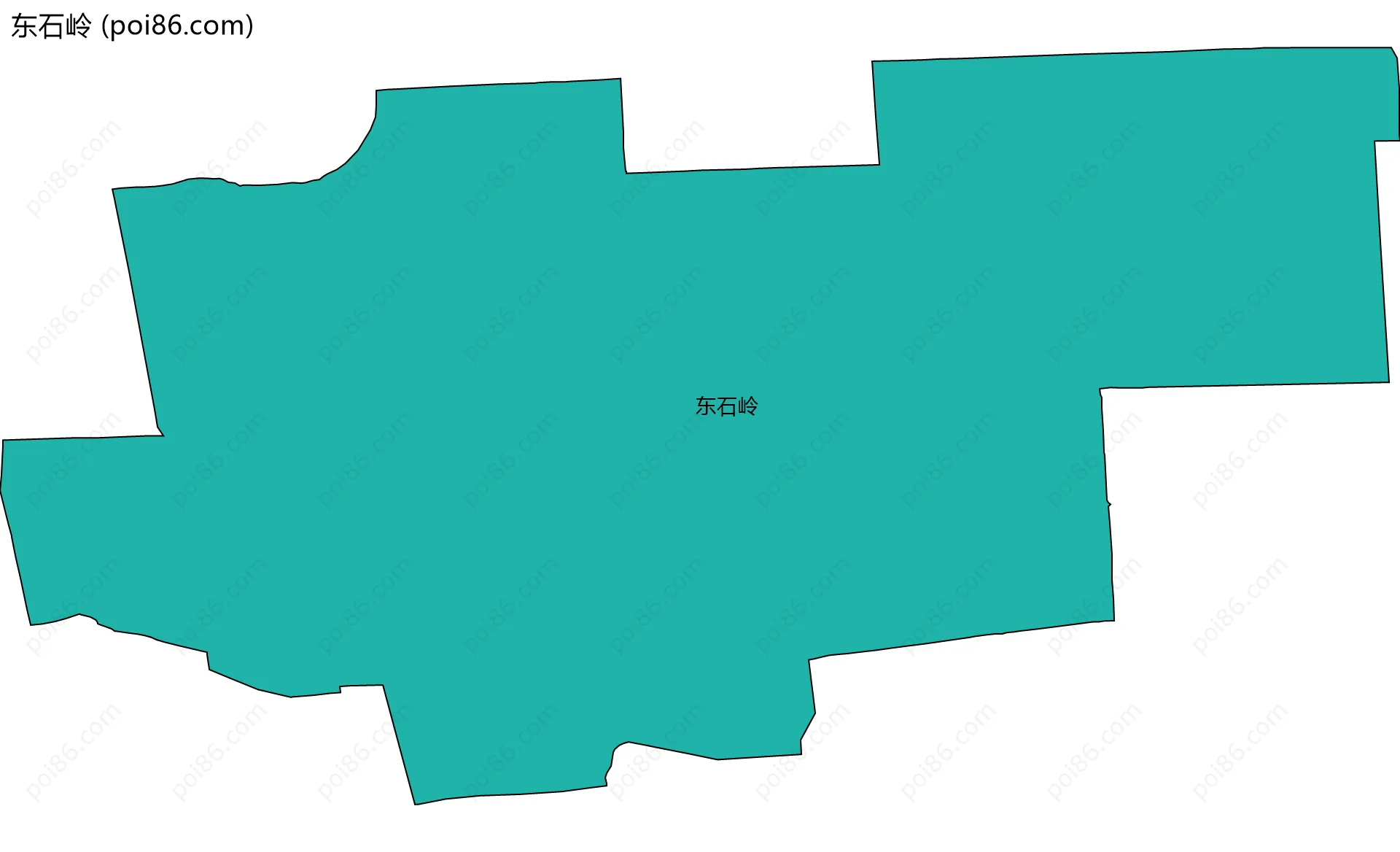 东石岭边界地图