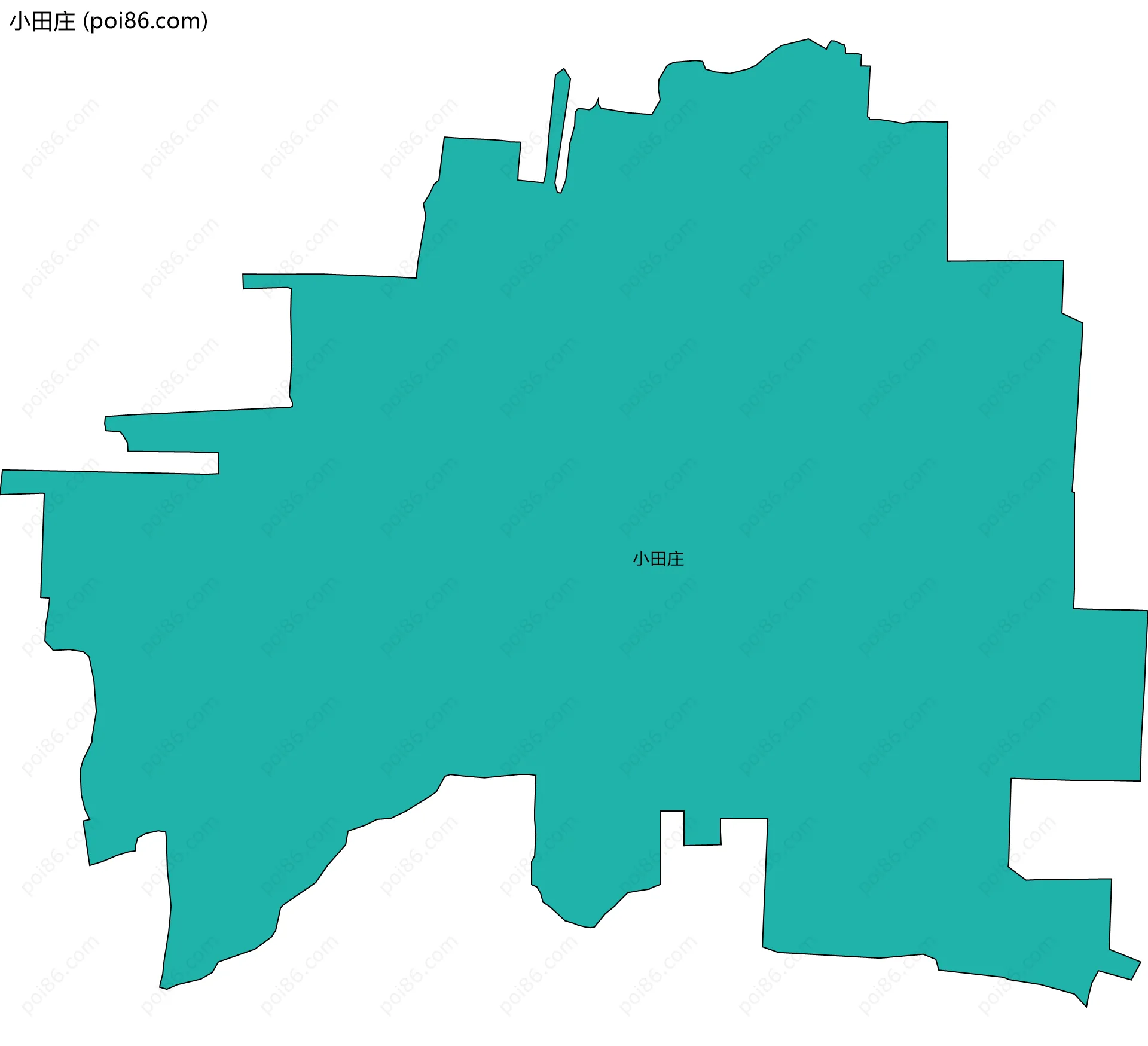 小田庄边界地图