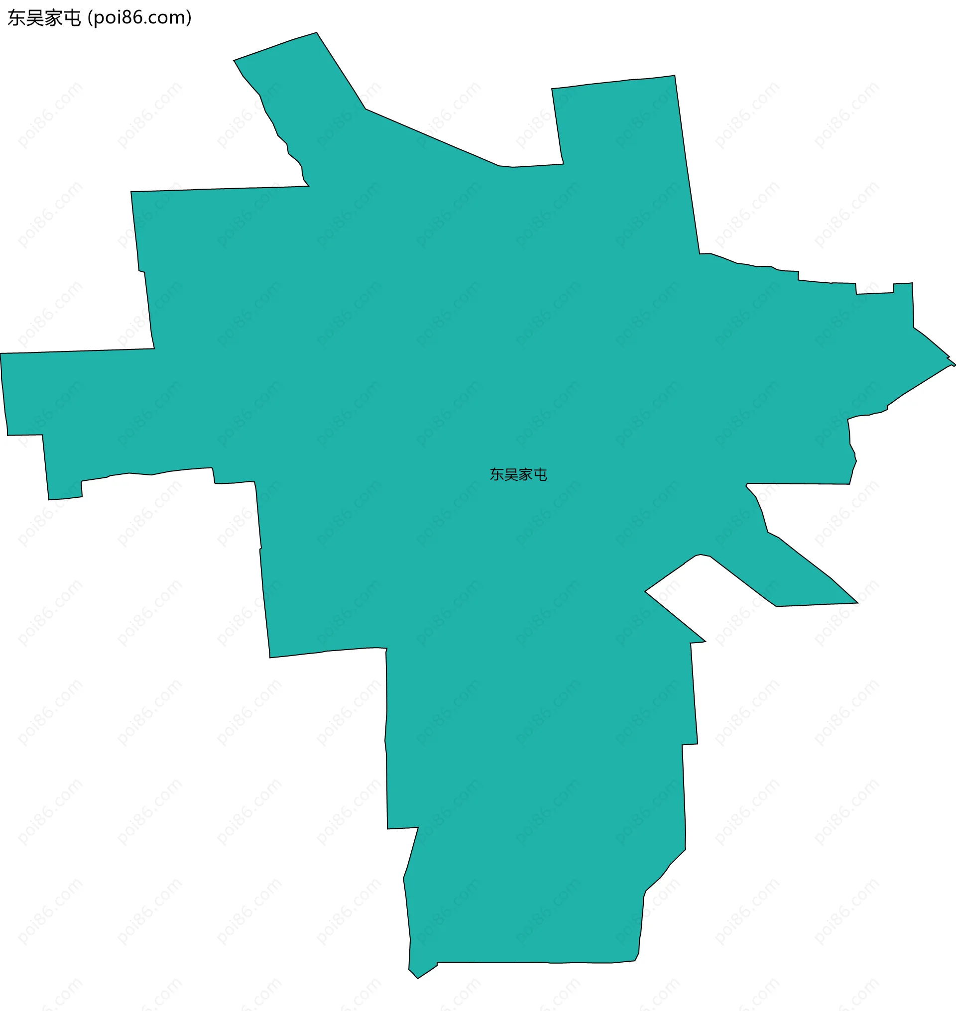 东吴家屯边界地图