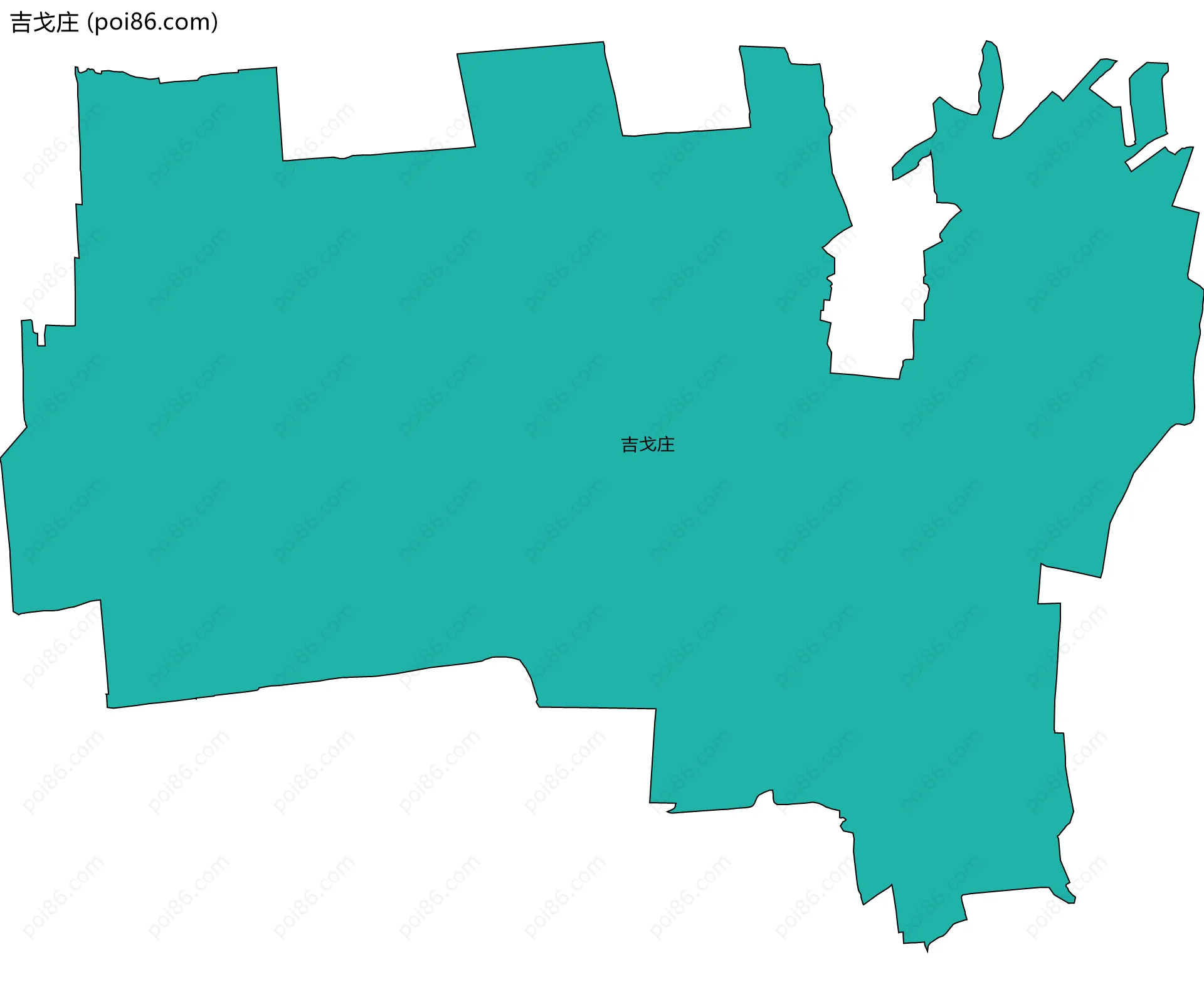 吉戈庄边界地图