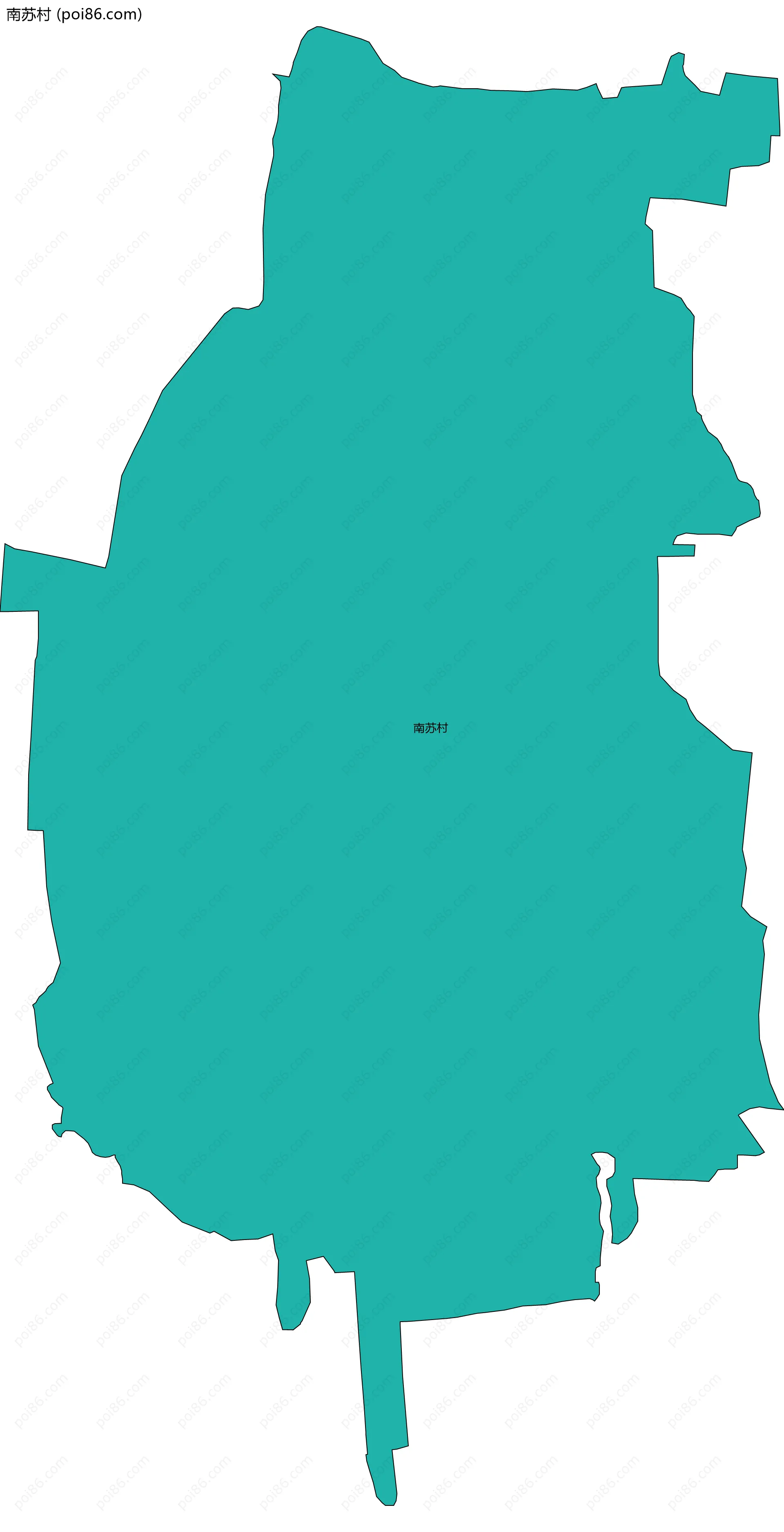 南苏村边界地图