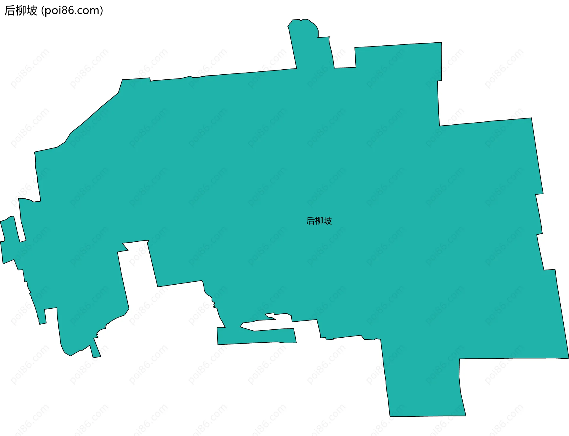 后柳坡边界地图