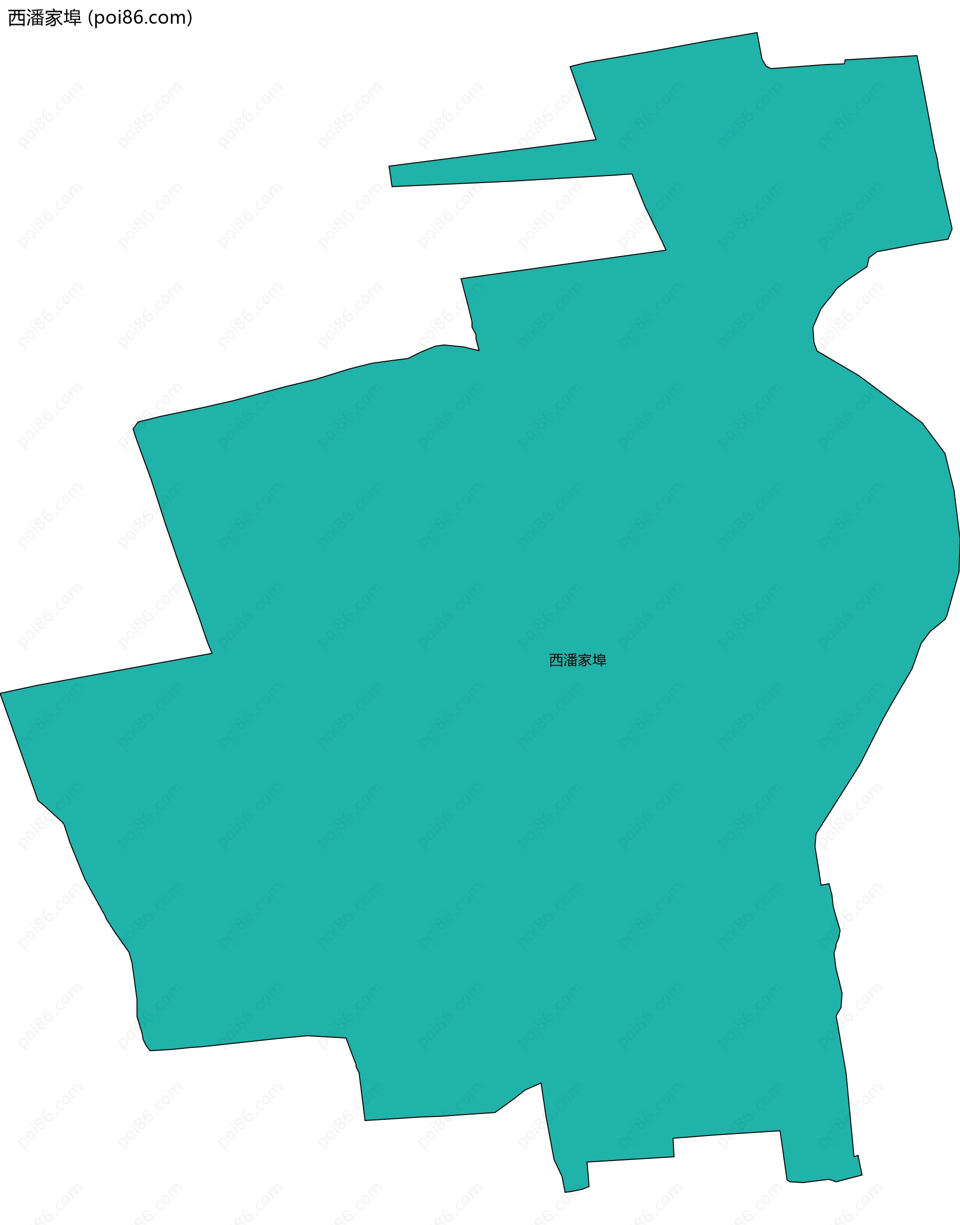 西潘家埠边界地图