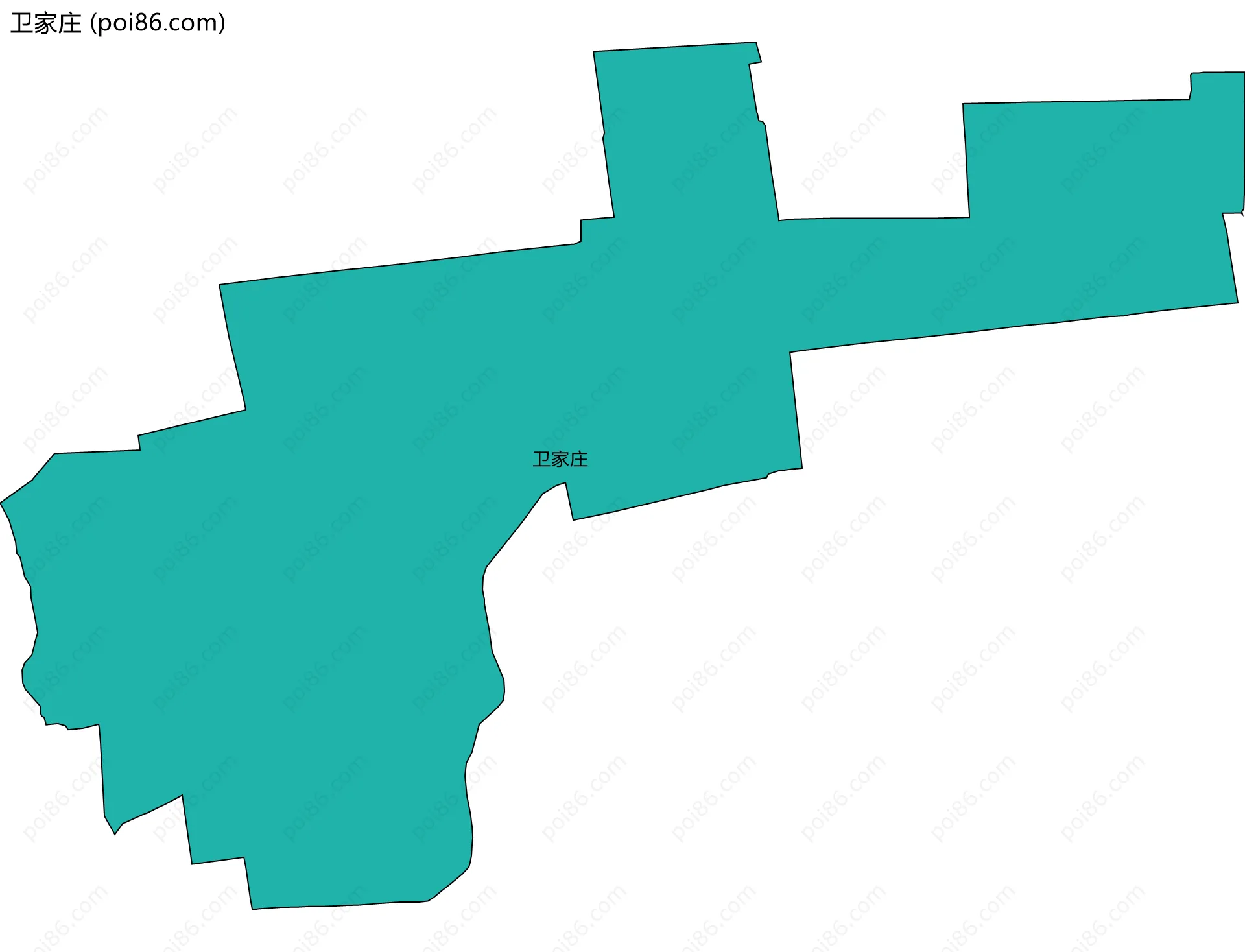 卫家庄边界地图