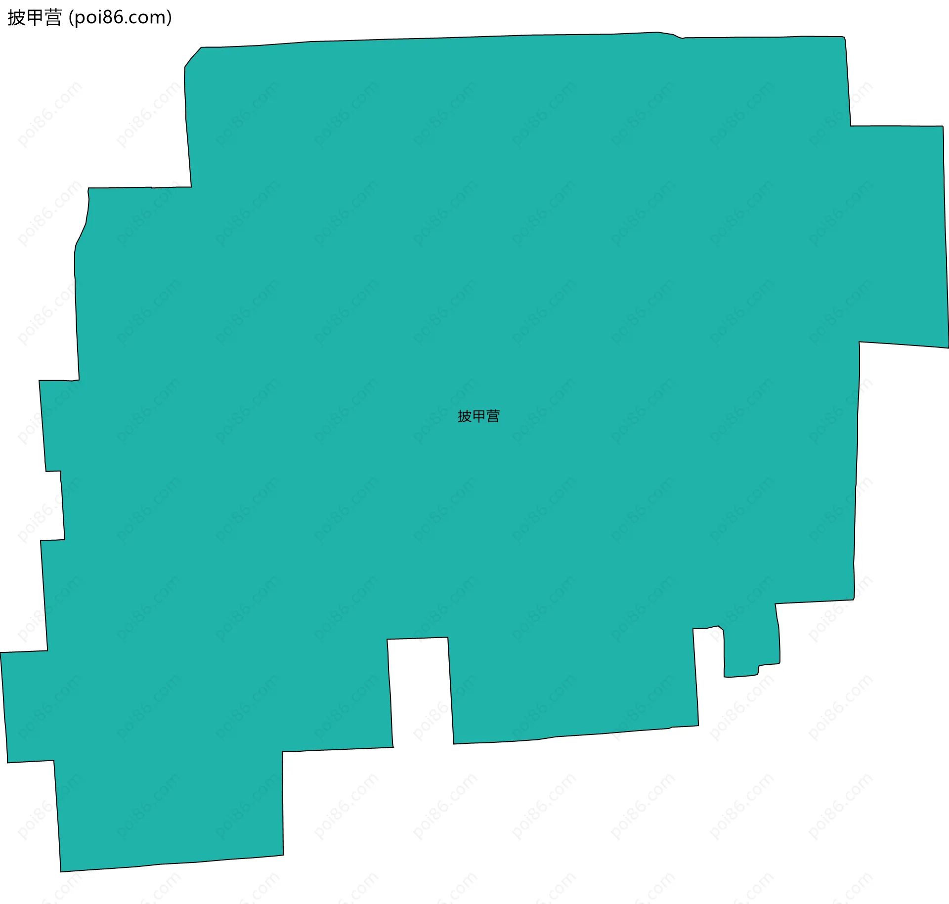 披甲营边界地图