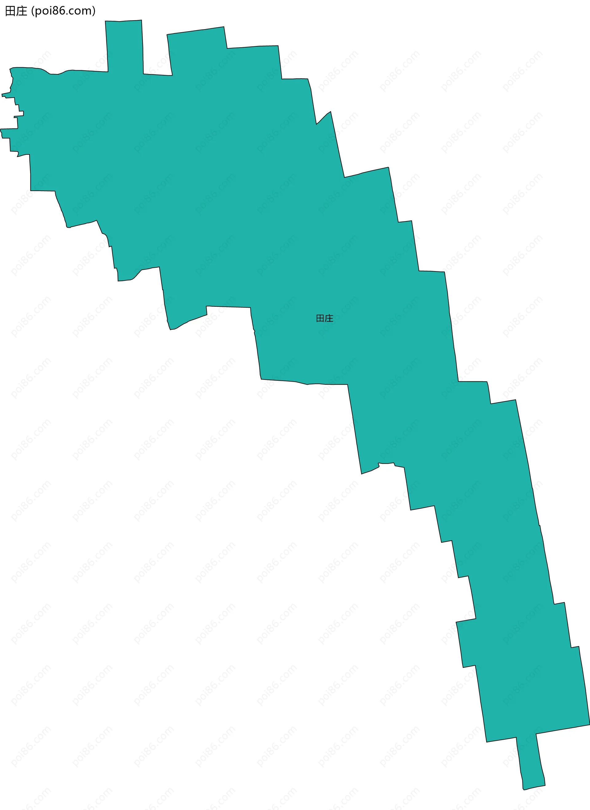 田庄边界地图
