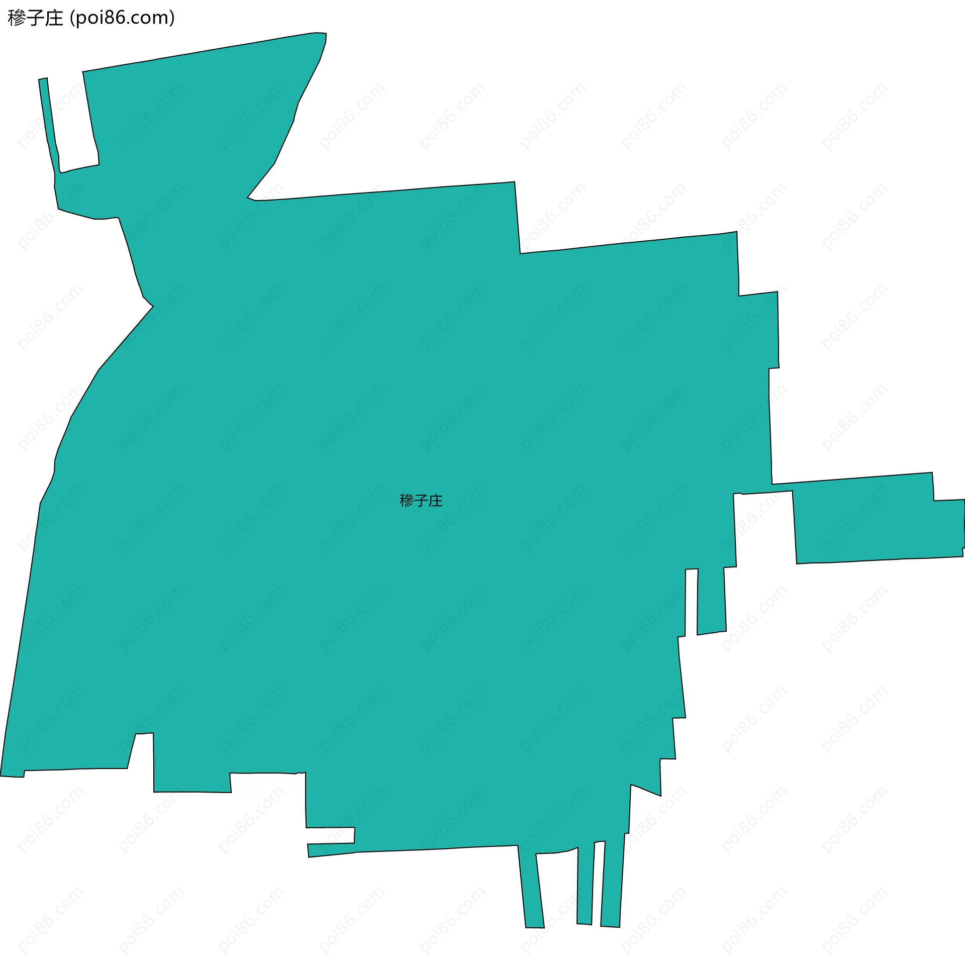 穇子庄边界地图