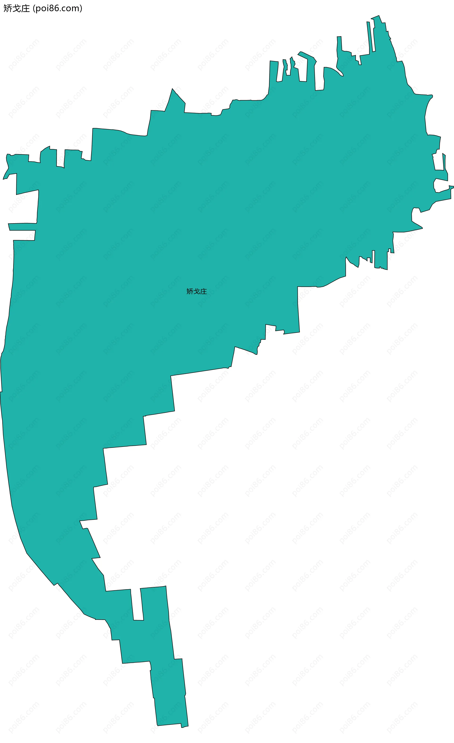 矫戈庄边界地图
